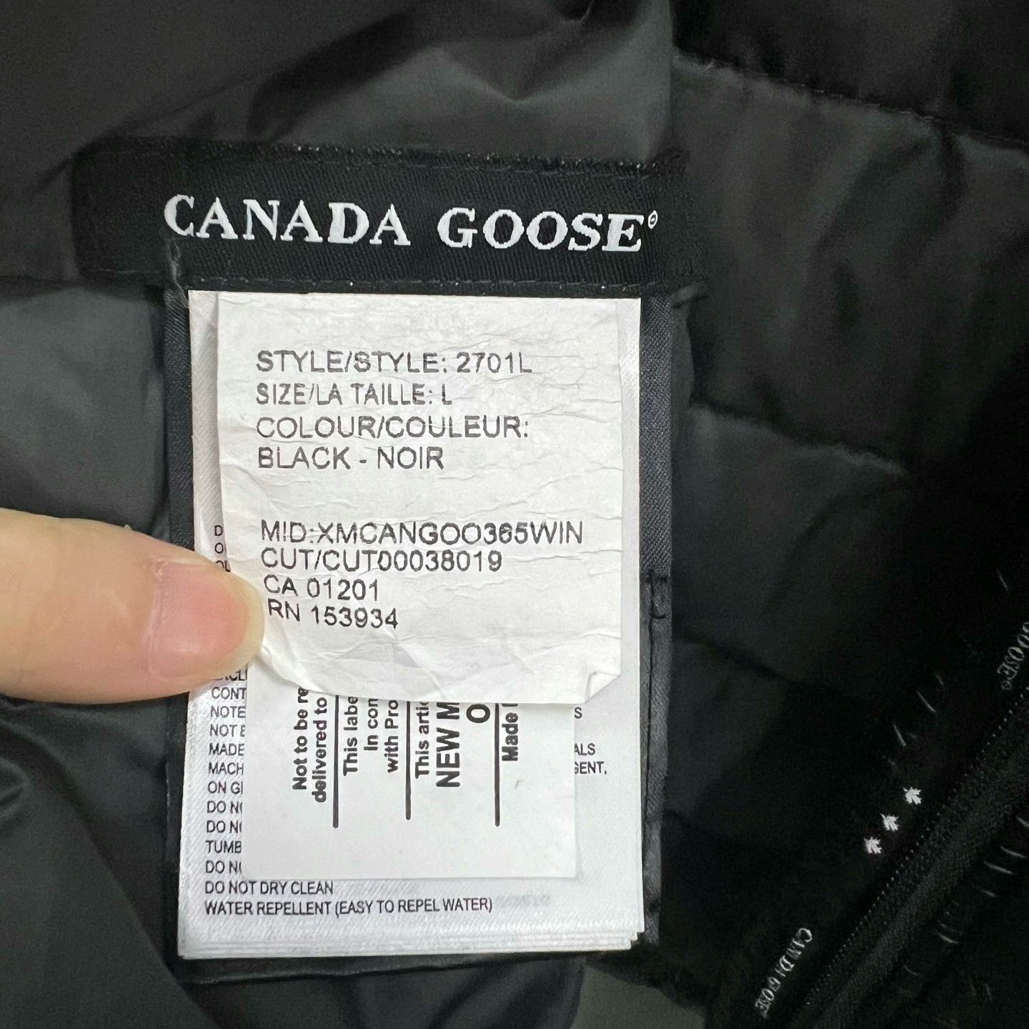 Canada Goose Canada Goose Black Shiny Down Jacket Size US L / EU 52-54 / 3 - 3 Thumbnail