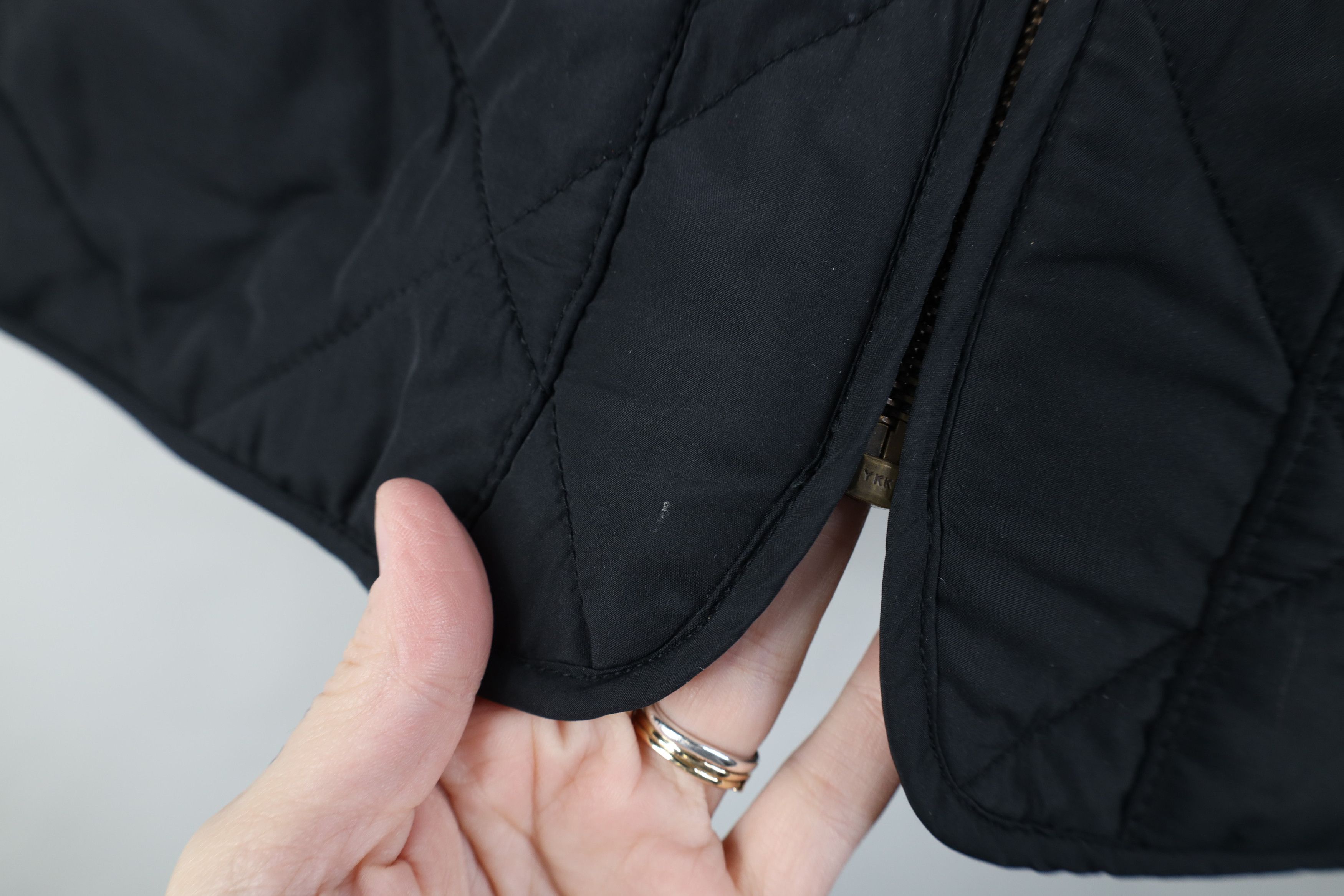 J.Crew J Crew Faded Button Back Quilted Full Zip Vest Jacket Black Size US M / EU 48-50 / 2 - 4 Thumbnail