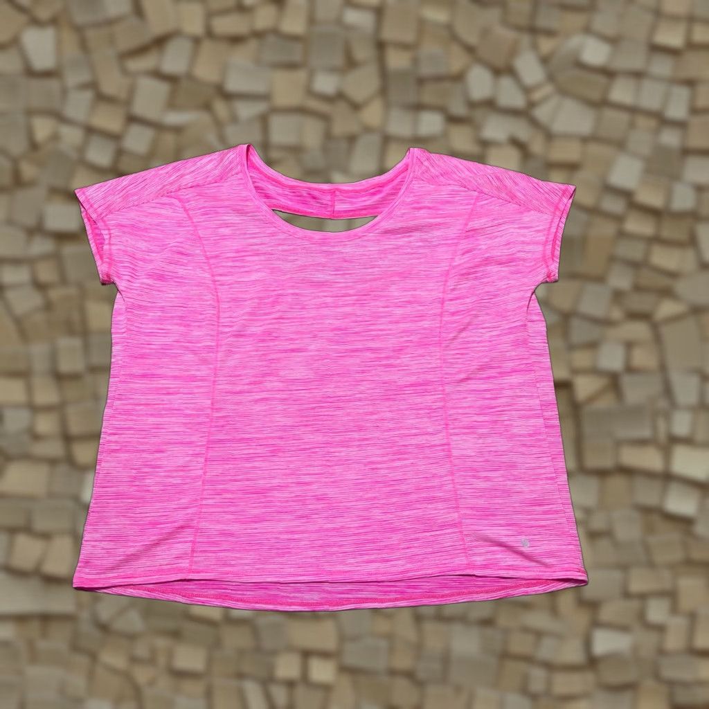 Vintage Xersion Shirt Women's XXL Pink Short Sleeve Back Cut Out Size XXL / US 16-18 / IT 52-54 - 1 Thumbnail