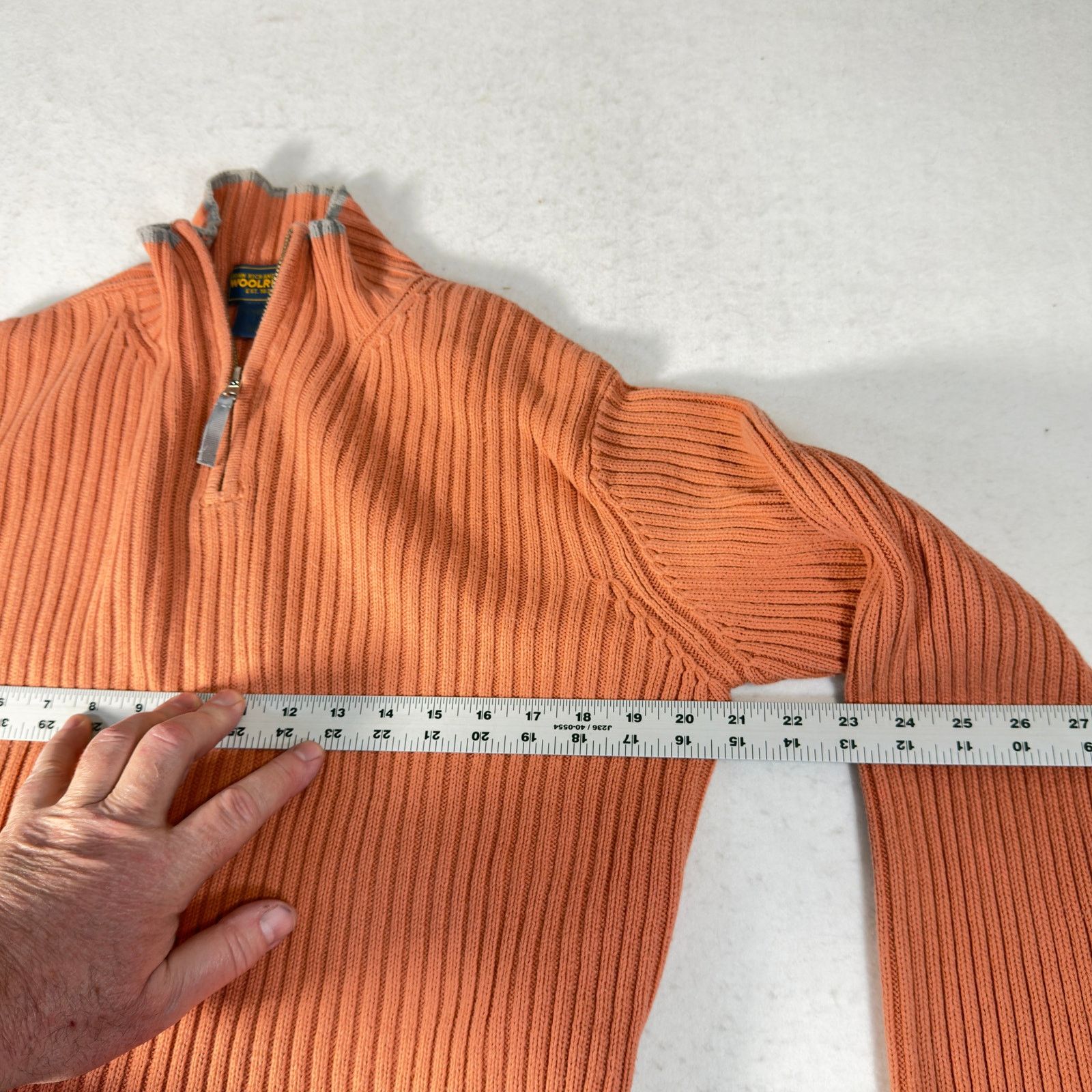Woolrich Woolen Mills Woolrich John Rich & Bros Women L 1/4 Zip Rib Knit Sweater Size L / US 10 / IT 46 - 10 Thumbnail