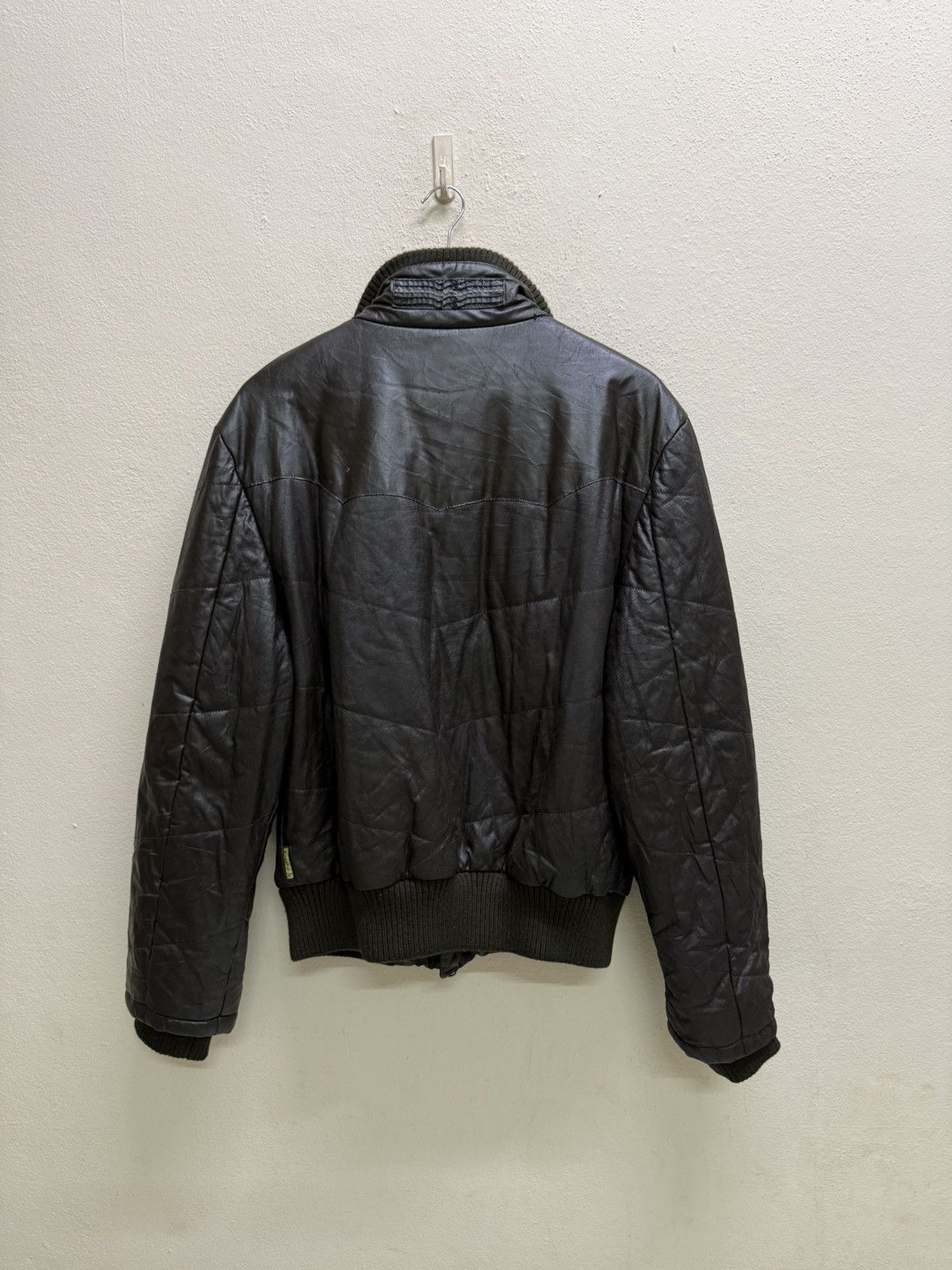 Armani Armani Jeans Men’s Polyurethane Knit Colar Wax Bomber Jacket Size US M / EU 48-50 / 2 - 25 Thumbnail