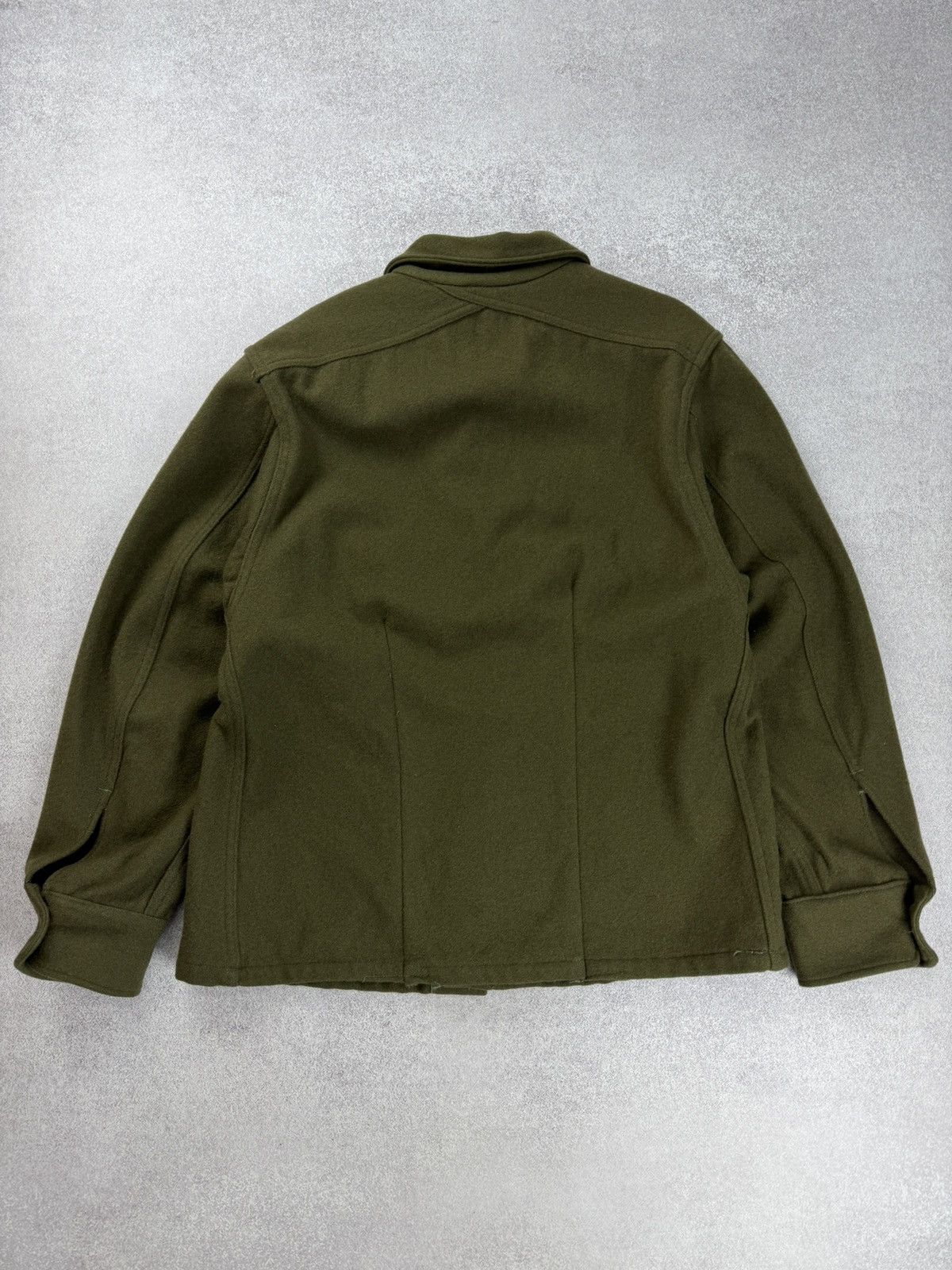 Vintage Vintage US Army OG-108 Olive Green Wool Field Jacket Shirt Size US M / EU 48-50 / 2 - 8 Thumbnail