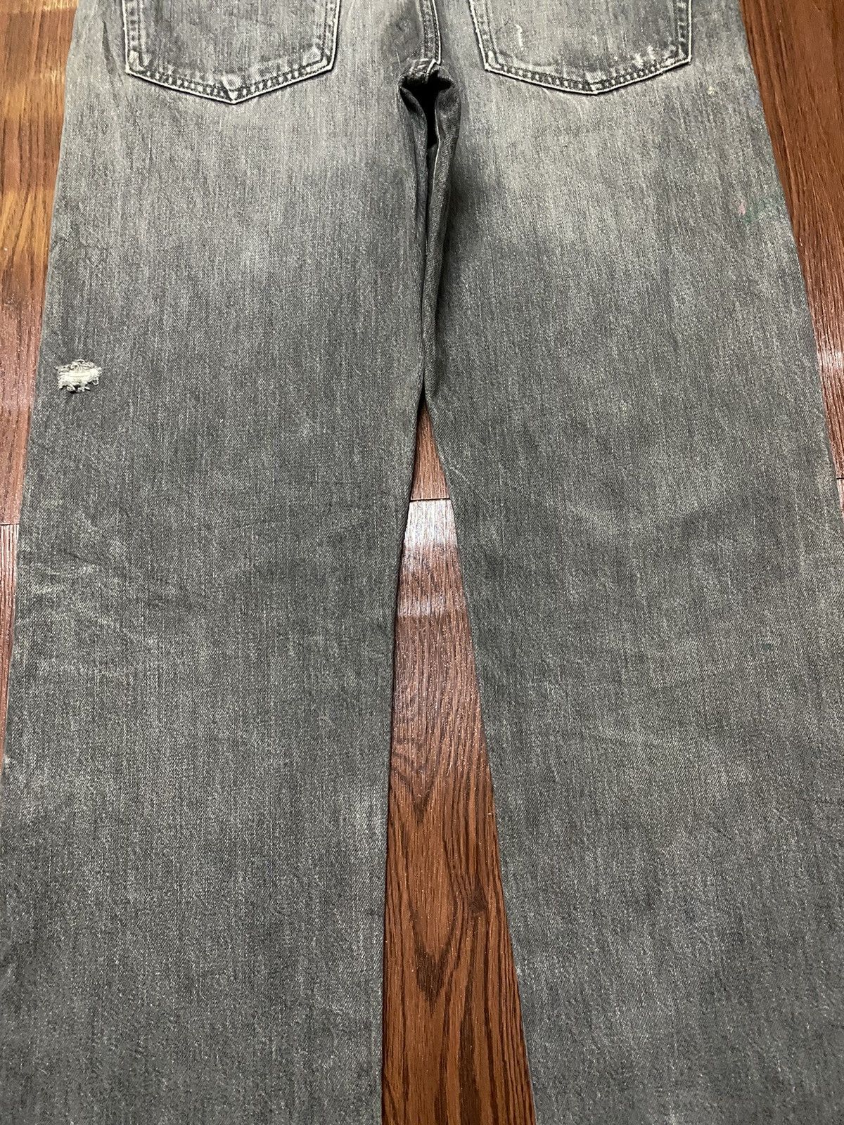 Japanese Brand Vtg Japanese Brand Paint Splatter Fade Wash Distressed Jeans Size US 32 / EU 48 - 7 Thumbnail