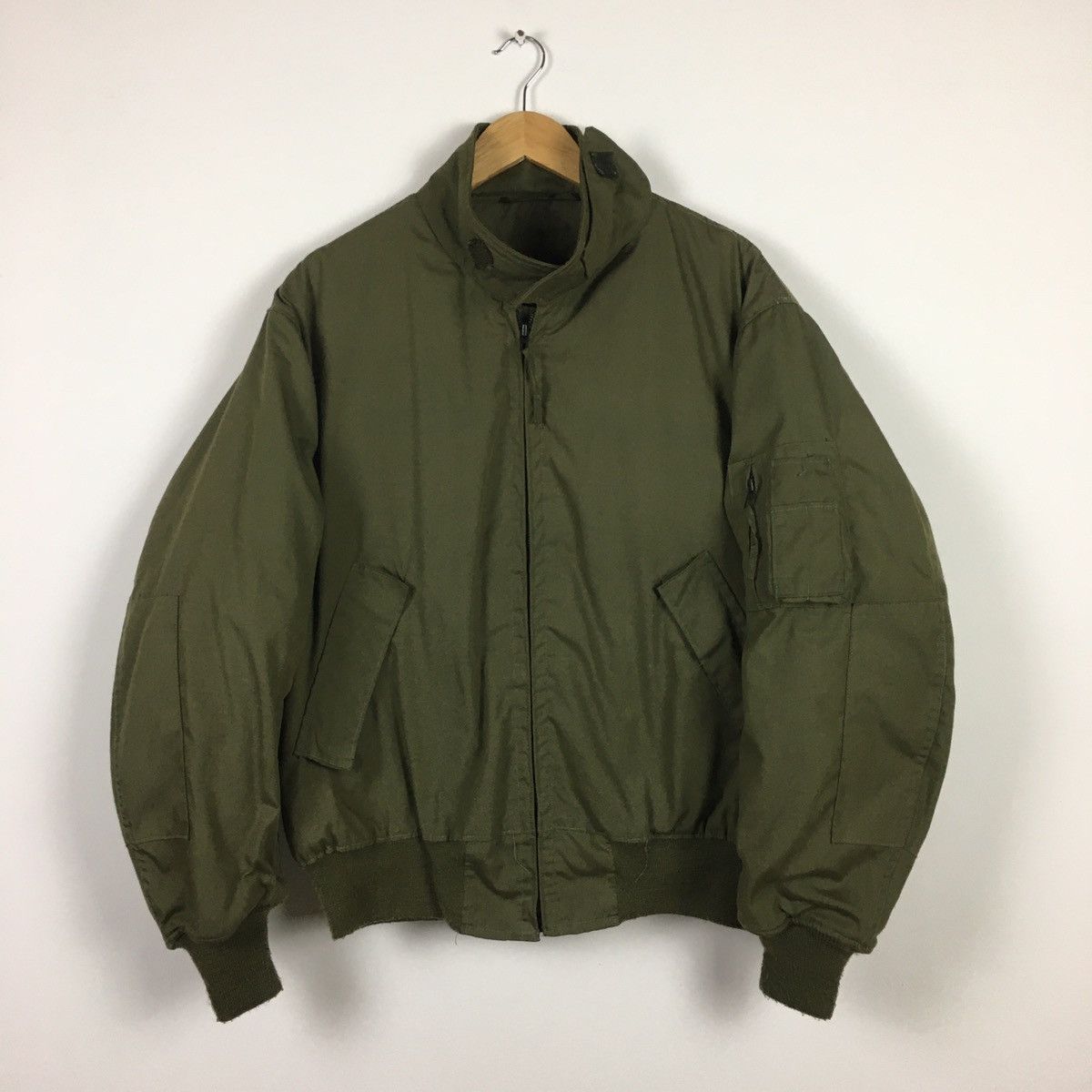 image of Vintage Alpha Industries Nato Bomber Jacket in Army Green, Men's (Size Large)