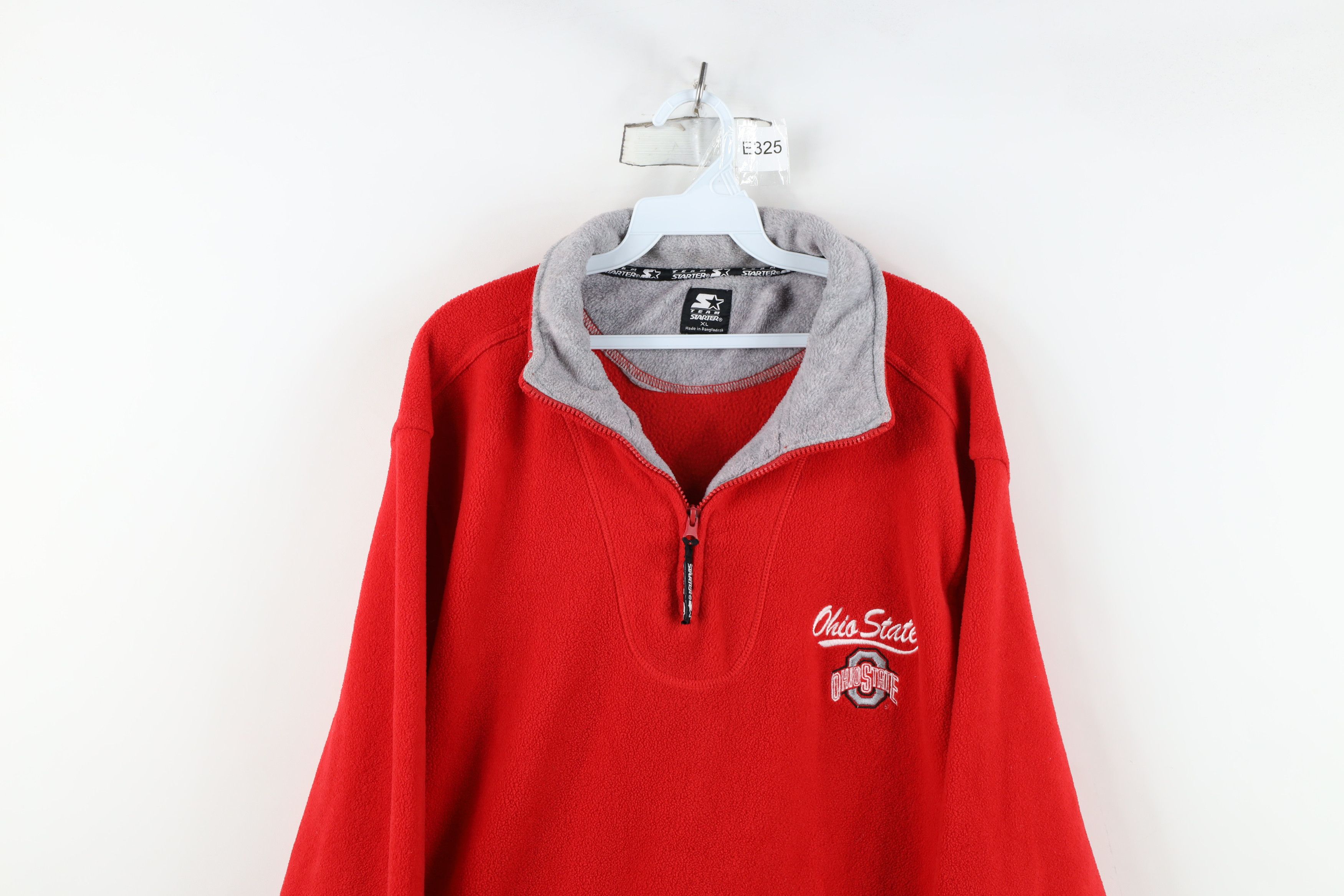 Starter Vintage 90s Starter State University Half Zip Fleece Sweater Size US XL / EU 56 / 4 - 2 Thumbnail