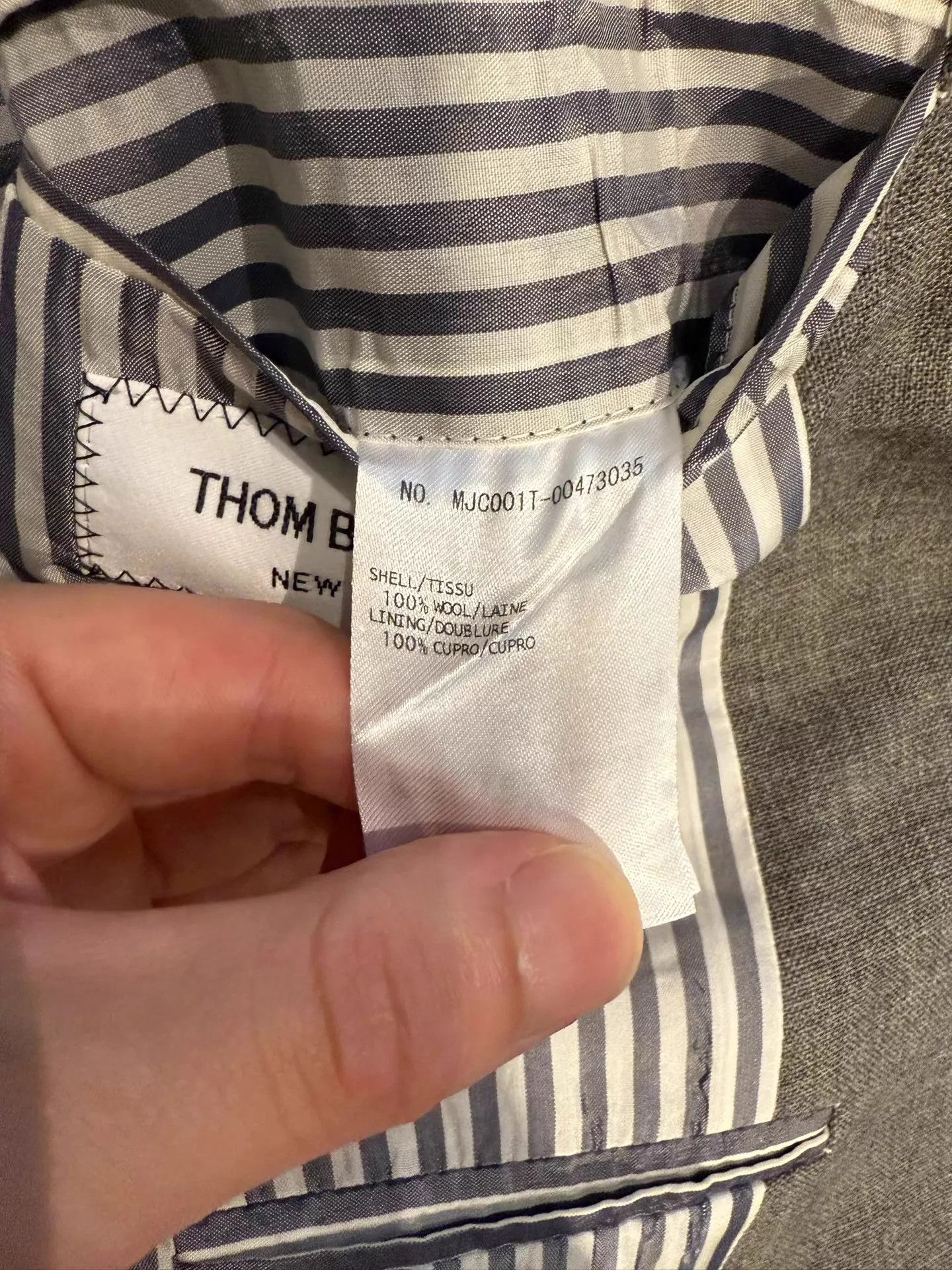 Thom Browne Thom Browne Runway Raw Edge Mid-Gray Wool Suit Size 1 95 New Size US S / EU 44-46 / 1 - 5 Thumbnail