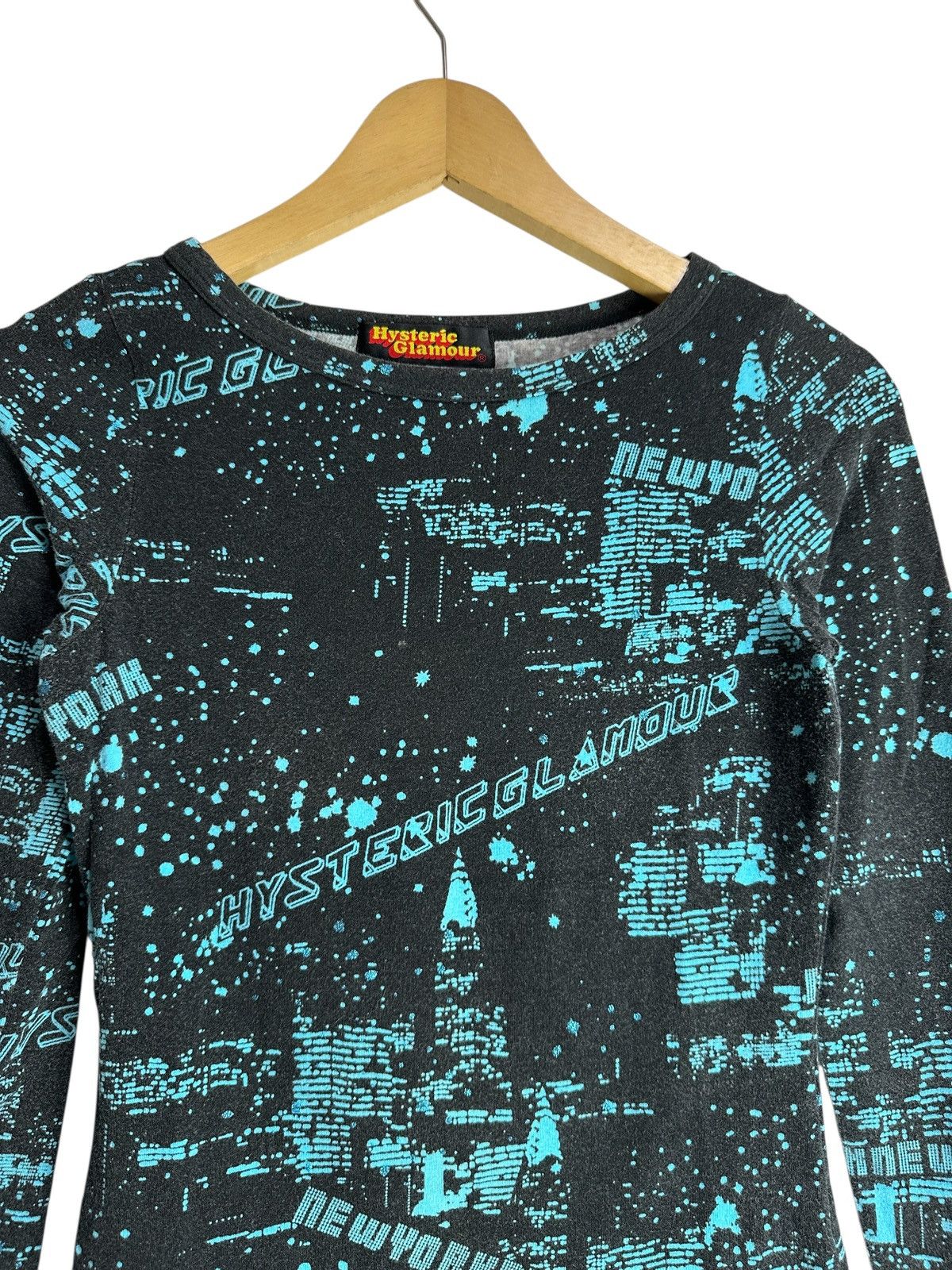 Hysteric Glamour 2000s HYSTERIC GLAMOUR NEWYORK LONGSLEEVE FULLPRINT TEE Size XS / US 0-2 / IT 36-38 - 2 Thumbnail