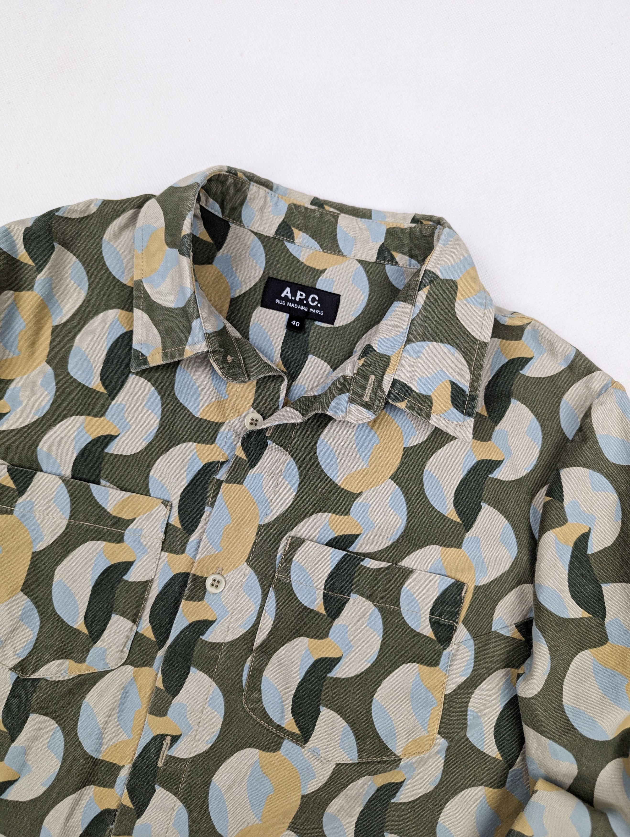 A.P.C. A.P.C. APC jacket overshirt khaki 40 L Size L / US 10 / IT 46 - 2 Thumbnail