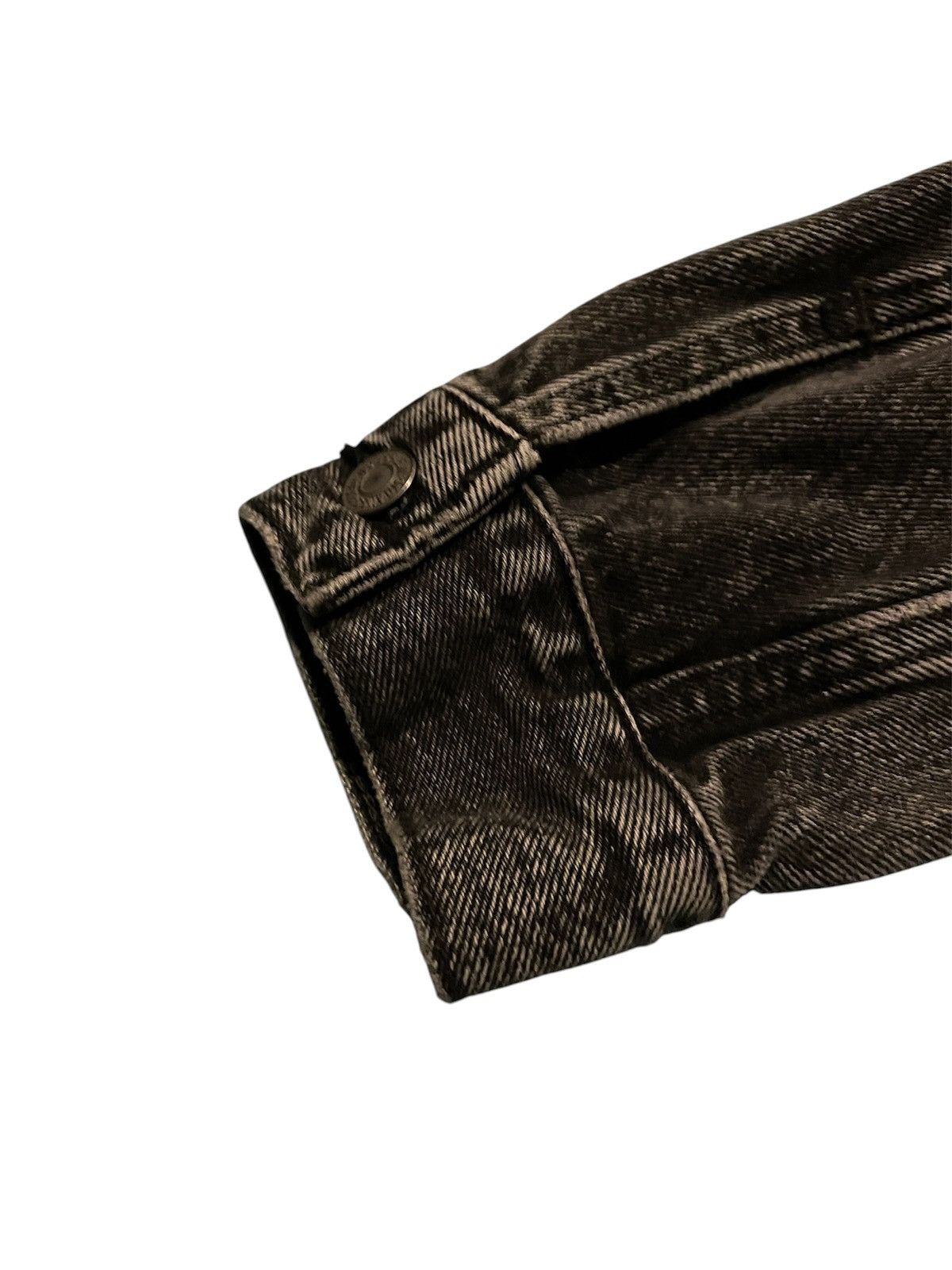 Levi's Vintage Clothing Levi's Black Convertible Zip-Sleeve Denim Trucker Jacket Size US M / EU 48-50 / 2 - 13 Thumbnail