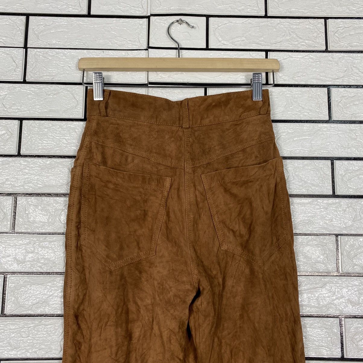 Vera Pelle Denim Intalia in Pelle Leather Biker Pants Pelle Pelle Size US 26 / EU 42 - 12 Thumbnail