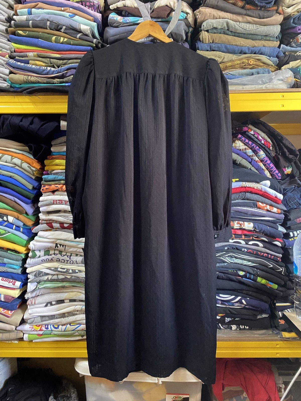 Designer × Givenchy Formal Givenchy luxury Black Wool Dress With Lace Size L / US 10 / IT 46 - 2 Thumbnail