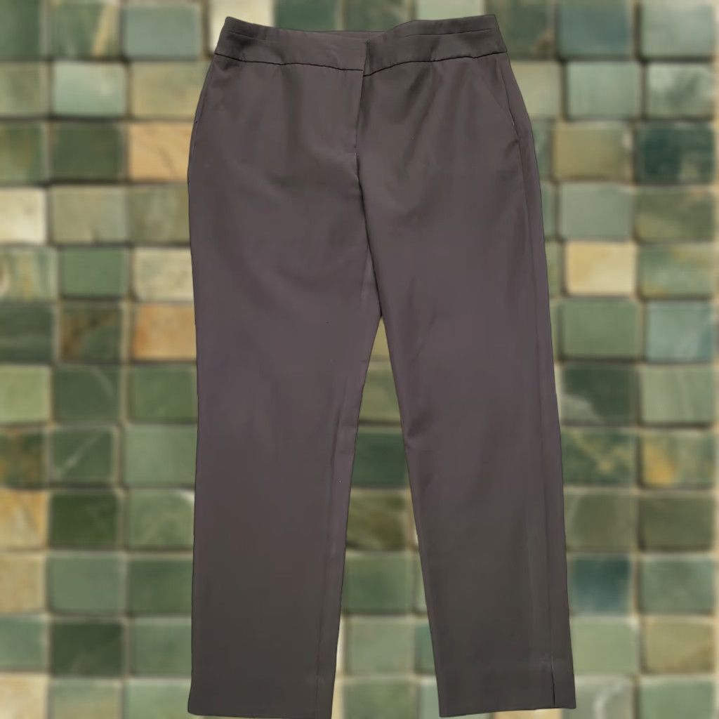 Vintage Chicos Pants Womens size 8 Black Dress Smart Casual Stretch Blend Pants Regular Inseam 27 in Pockets Size 30" / US 8 / IT 44 - 1 Thumbnail