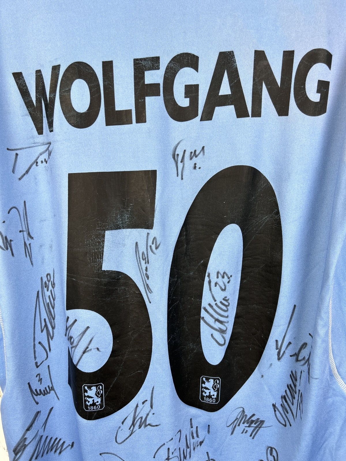 Kappa Autographed TSV 1860 Munchen 2006/07 Wolfgang #50 Jersey Size US XL / EU 56 / 4 - 2 Thumbnail