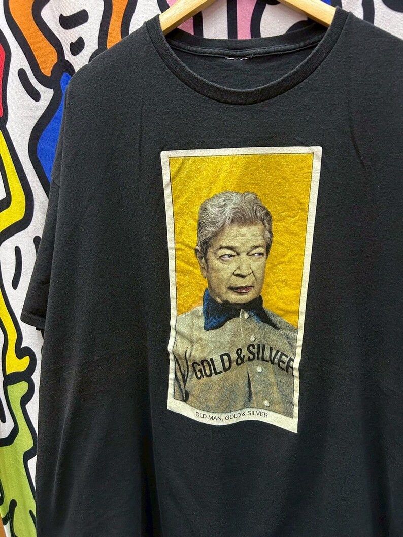 Vintage Vintage 2000s Old Man , Gold & Silver tshirt size 2XL Size US XXL / EU 58 / 5 - 1 Thumbnail