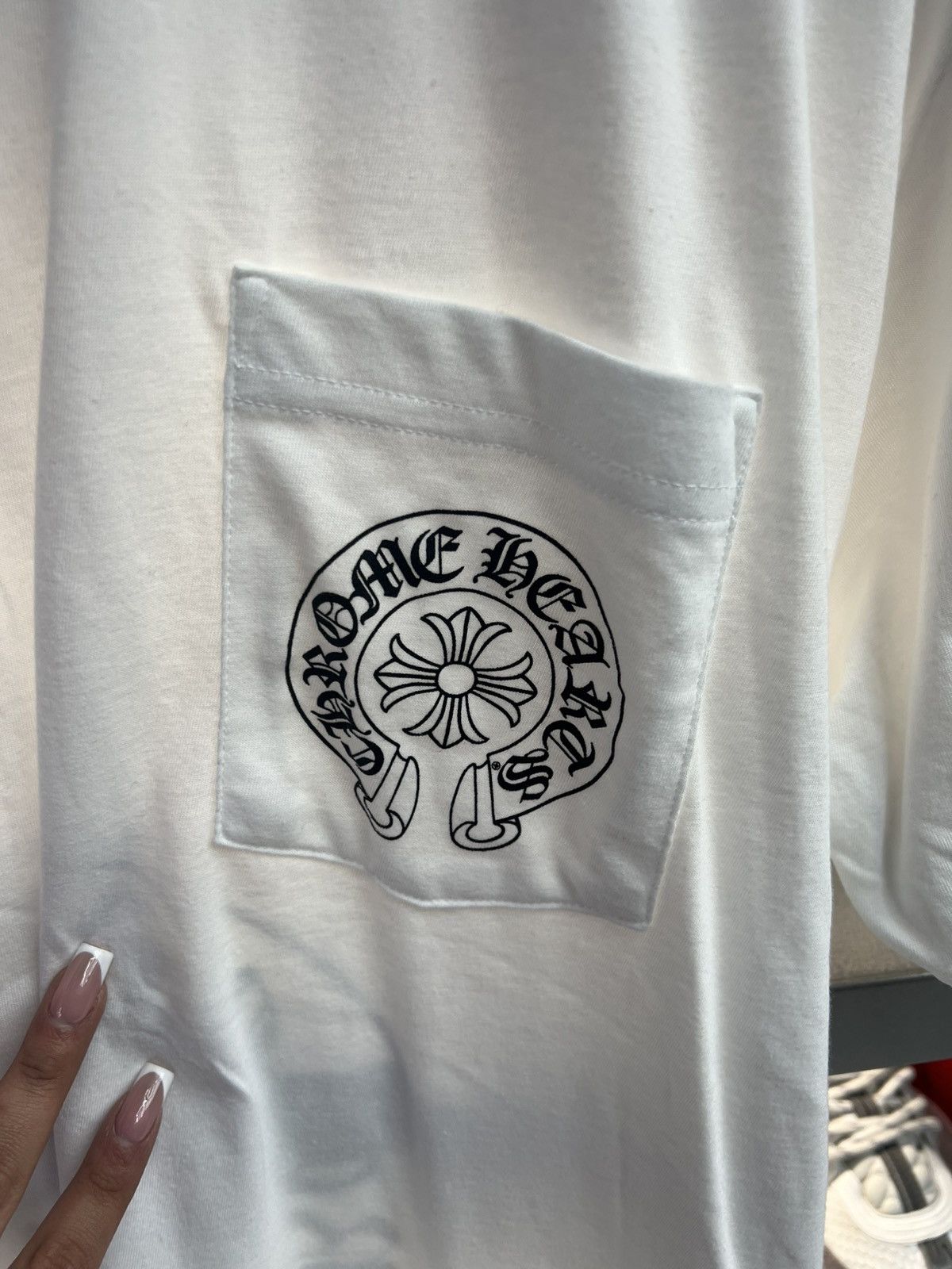 Chrome Hearts Chrome Hearts Las Vegas White Tee Size US XL / EU 56 / 4 - 5 Thumbnail