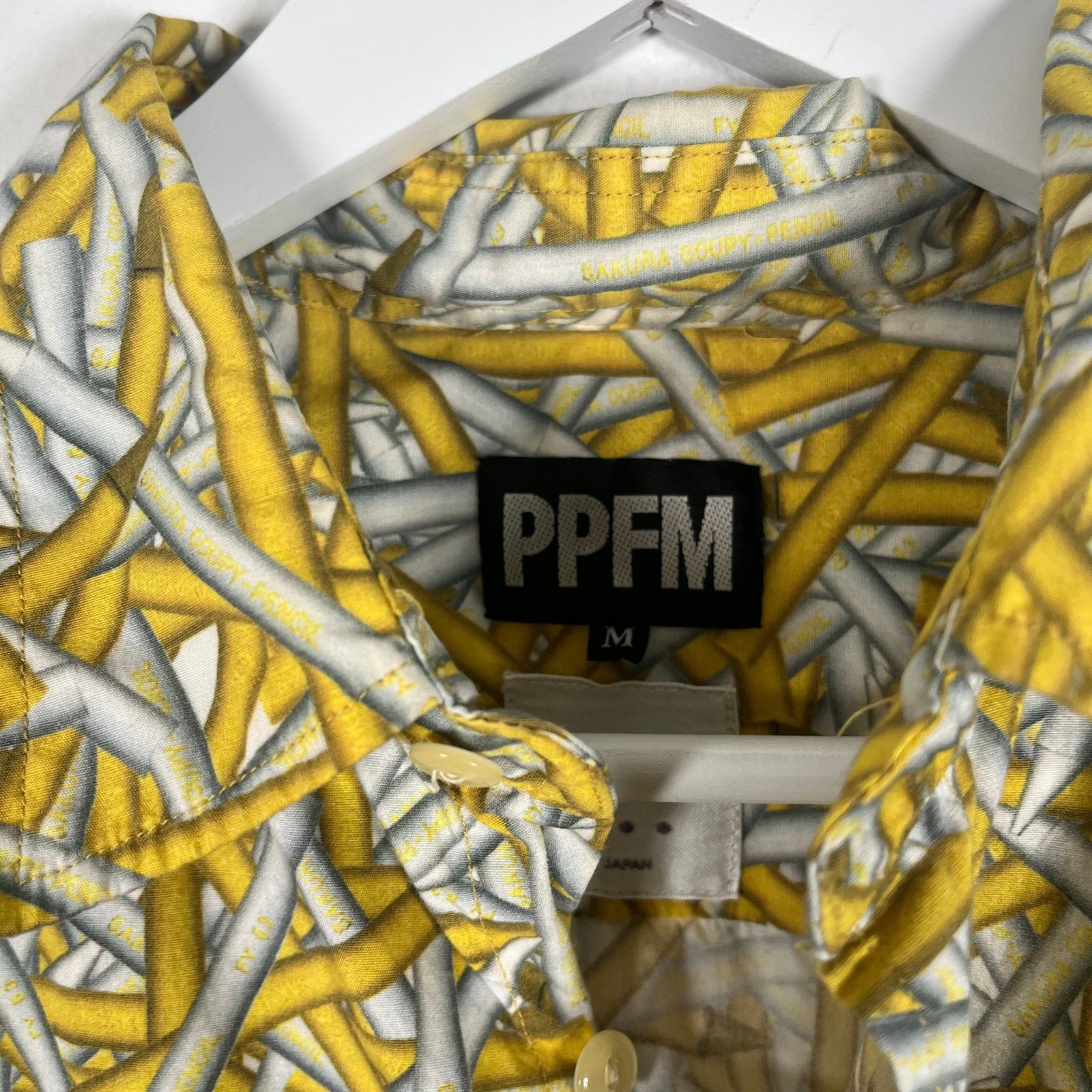 PPFM PPFM Yellow 'Crayon' Button-Up Shirt Size M Size US M / EU 48-50 / 2 - 3 Thumbnail