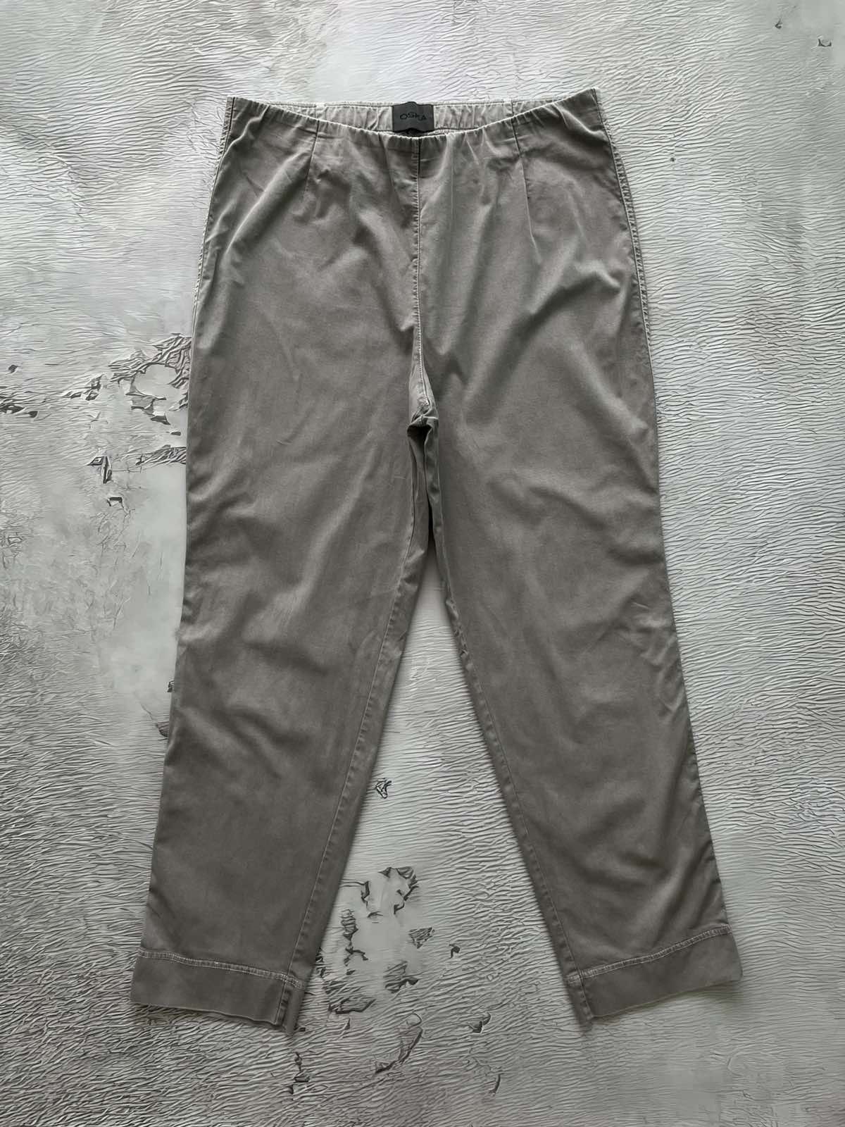 OSKA OSKA Women's Stretch Cropped Gray Cotton Pants Size 27" / US 4 / IT 40 - 1 Thumbnail