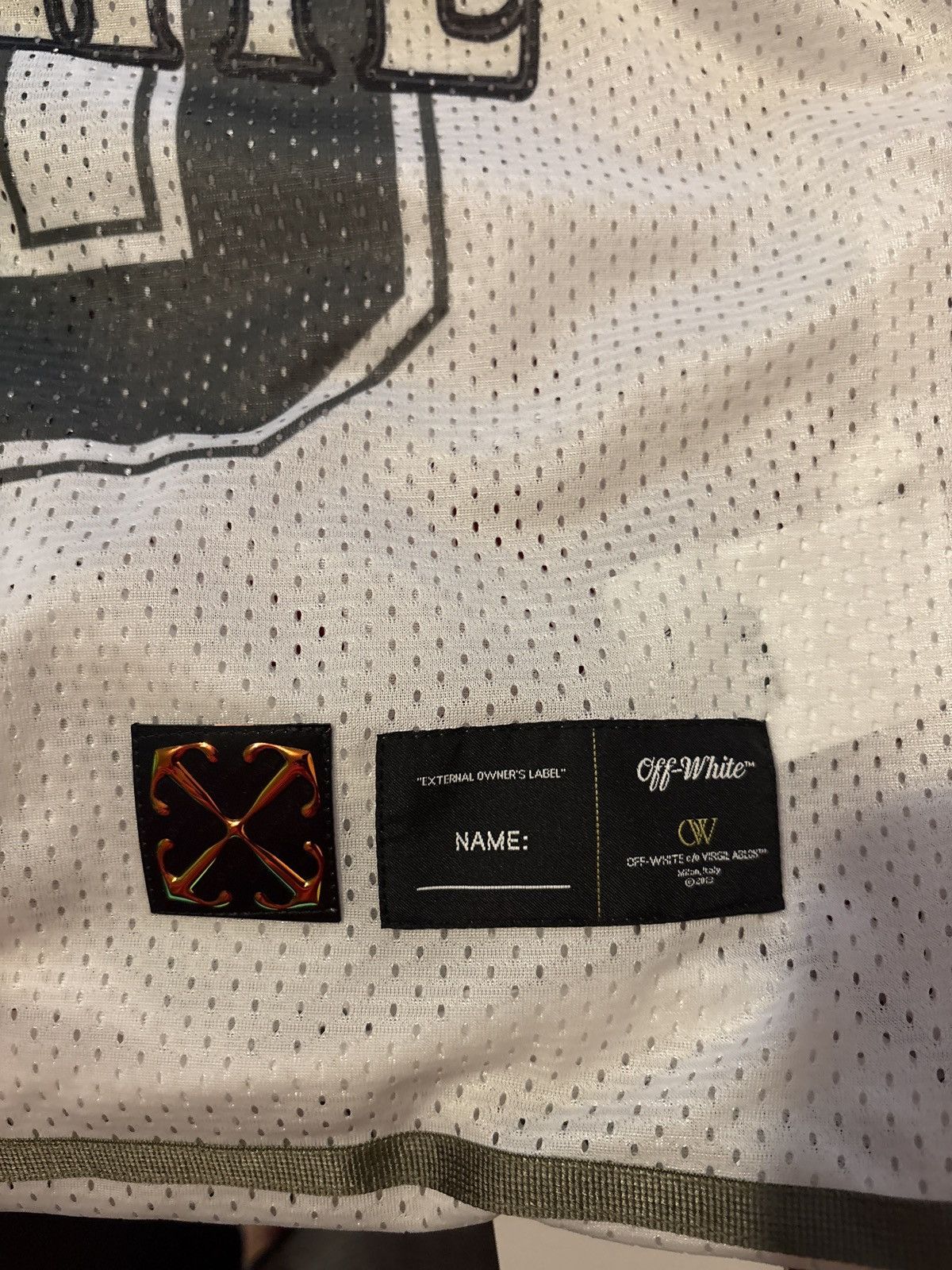Off-White Off-White- Mesh Football Jersey Size US XS / EU 42 / 0 - 3 Thumbnail