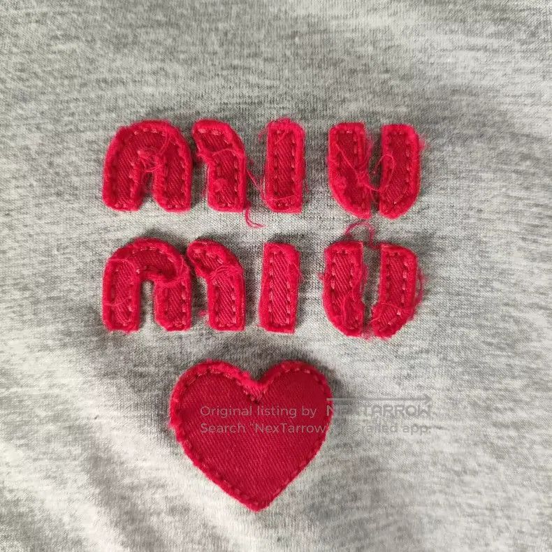 Miu Miu Miu Miu Size XS Cotton T-shirt short sleeve sweater Size XS / US 0-2 / IT 36-38 - 4 Thumbnail