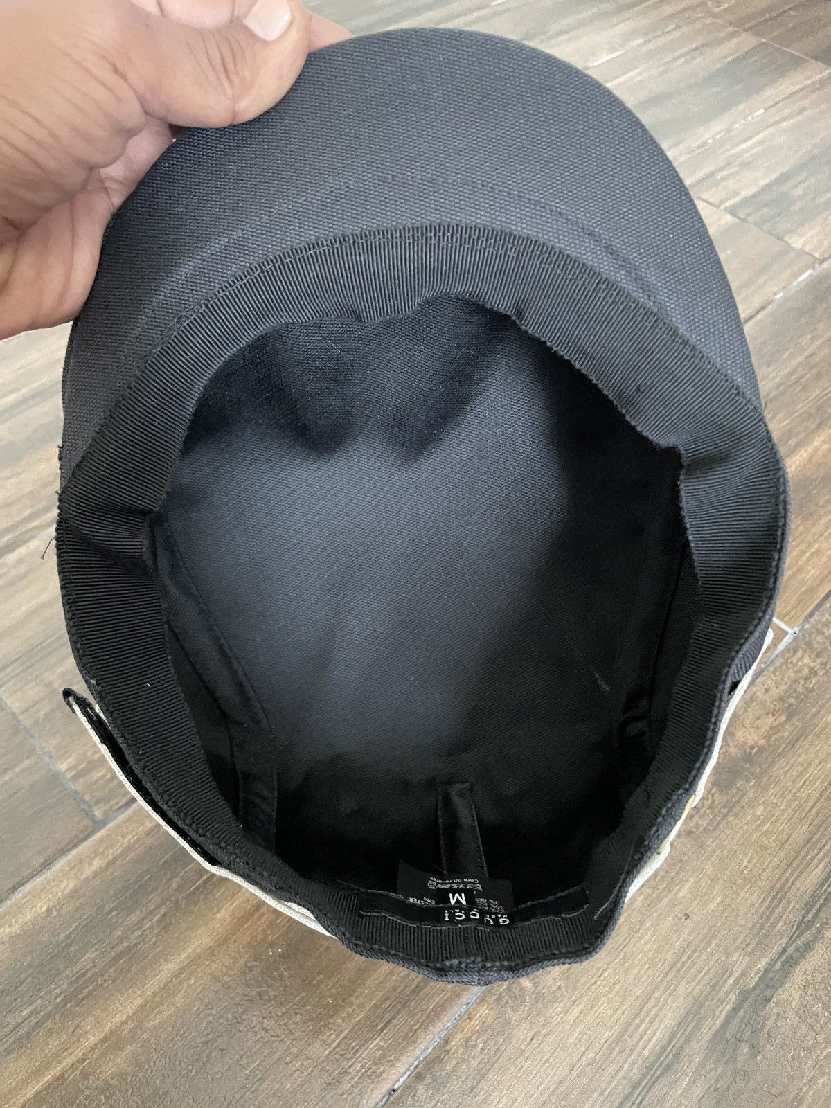 Gucci Gucci Sherry Hunting / Golf Hat Cap Poleyster Cotton Black Size ONE SIZE - 8 Thumbnail