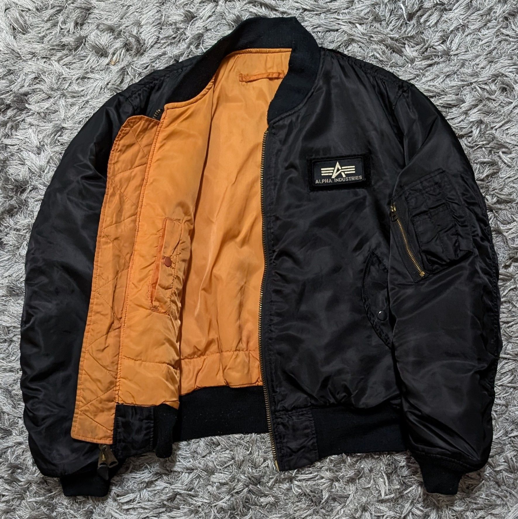 Vintage Vintage Surplas Black MA-1 Bomber Jacket JJJ Flight Jacket Size US M / EU 48-50 / 2 - 2 Thumbnail