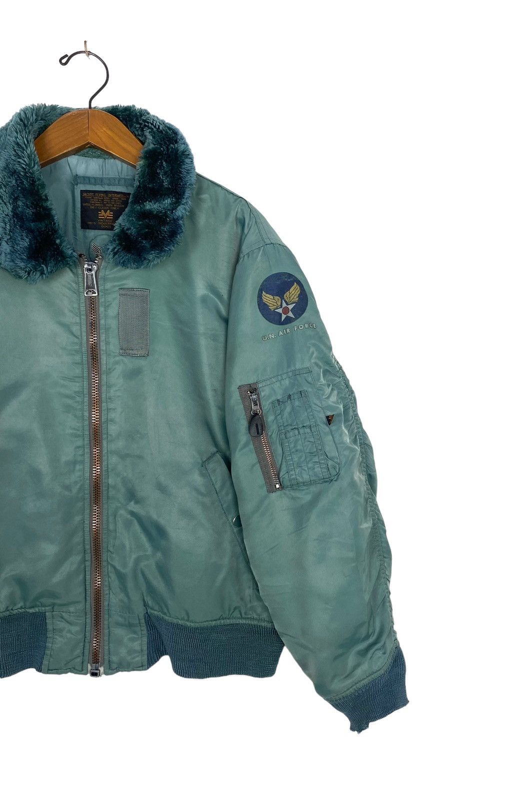Vintage Rare‼️ Vintage DISTRESSED U.n Air Force Bomber Jacket Size US M / EU 48-50 / 2 - 3 Thumbnail