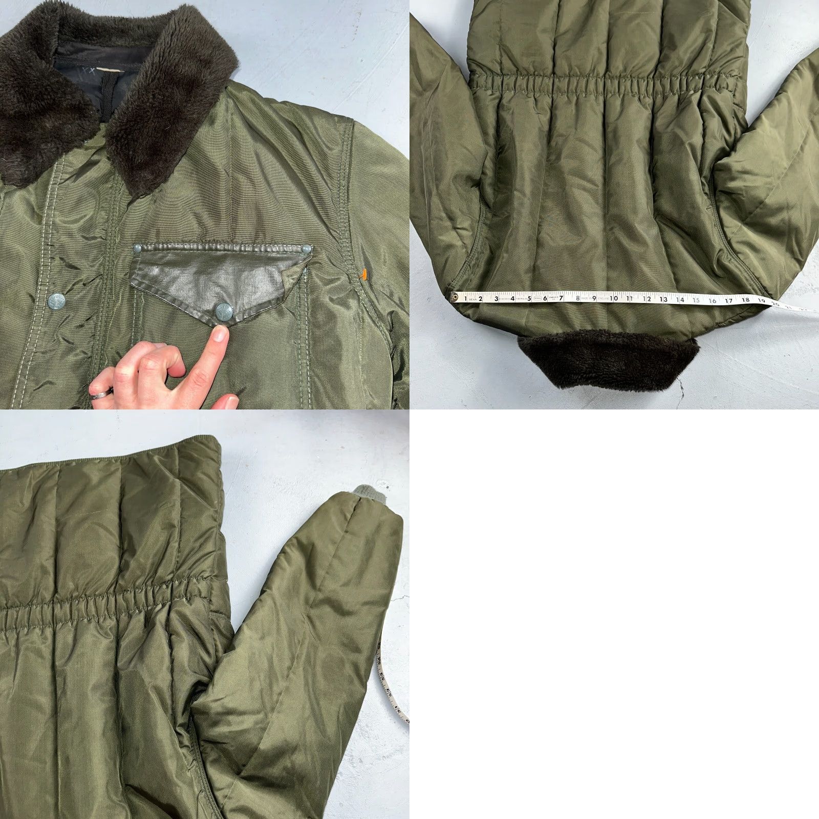 Refrigiwear VINTAGE Green Parka Puffer Jacket Coat Mens L RefrigiWear 1960s Winter Long Nylon Wool? Size US L / EU 52-54 / 3 - 9 Thumbnail
