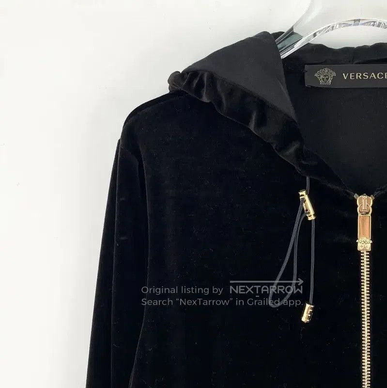 Versace Versace Black Women's Jacket with Hoodie . Size S / US 4 / IT 40 - 3 Thumbnail