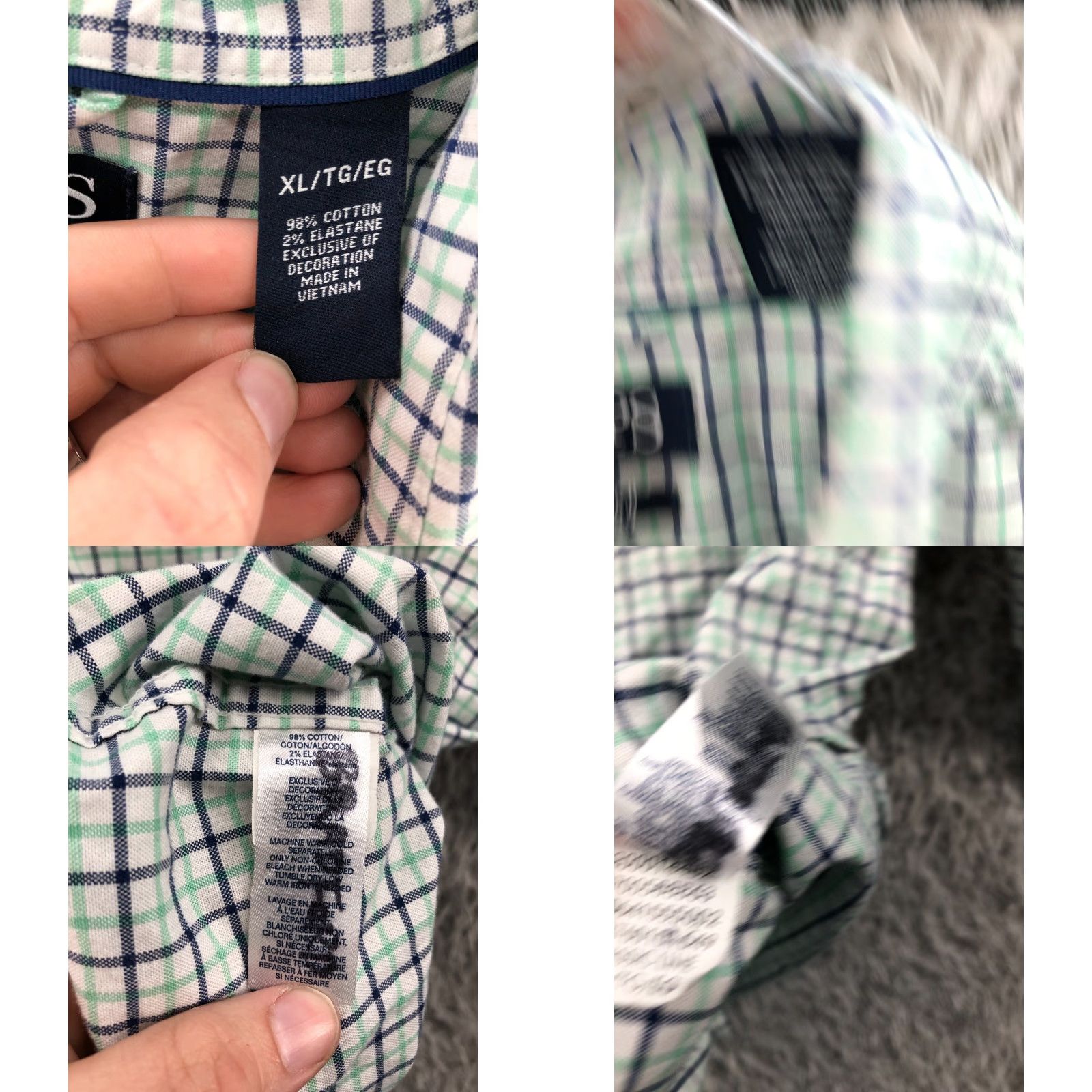 Chaps Chaps Shirt XL Green Plaid Mens Long Sleeve Button Down Collar Size US XL / EU 56 / 4 - 8 Thumbnail