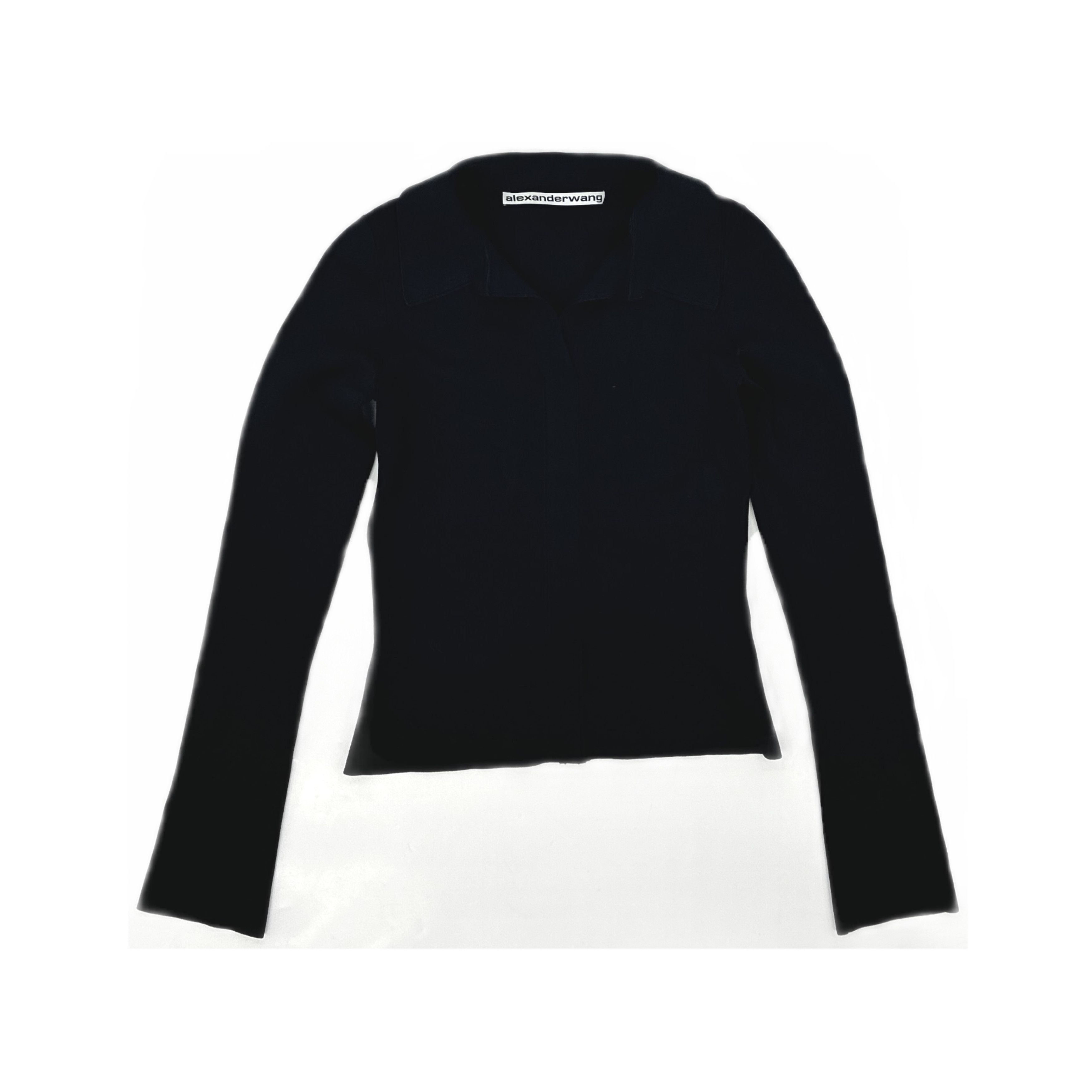 Alexander Wang Alexander Wang Knit Long Sleeve Polo Size XS Size XS / US 0-2 / IT 36-38 - 1 Thumbnail