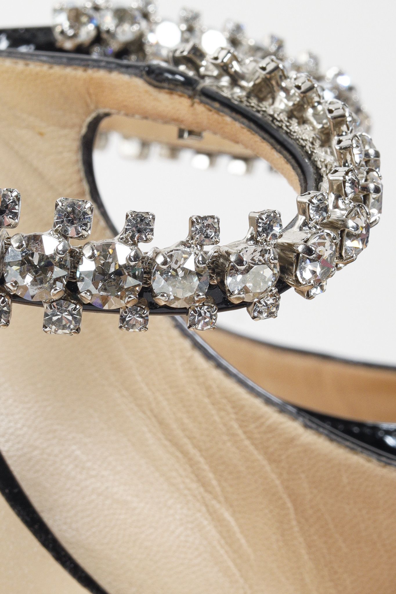 Jimmy Choo Jimmy Choo Black Bling 100 Mules Size US 7 / IT 37 - 7 Thumbnail