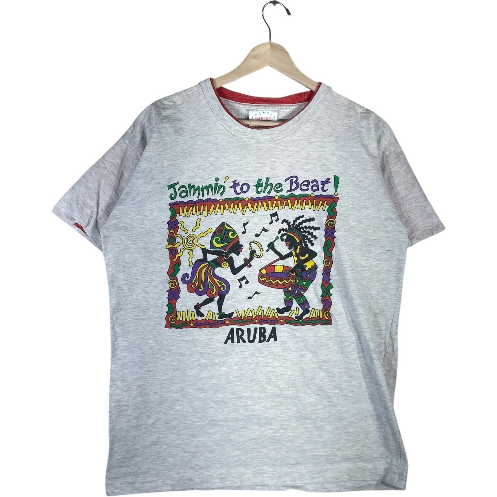 Vintage Vintage "Jammin' To the Beat!" Aruba Souvenir Tee XL Size US XL / EU 56 / 4 - 1 Thumbnail