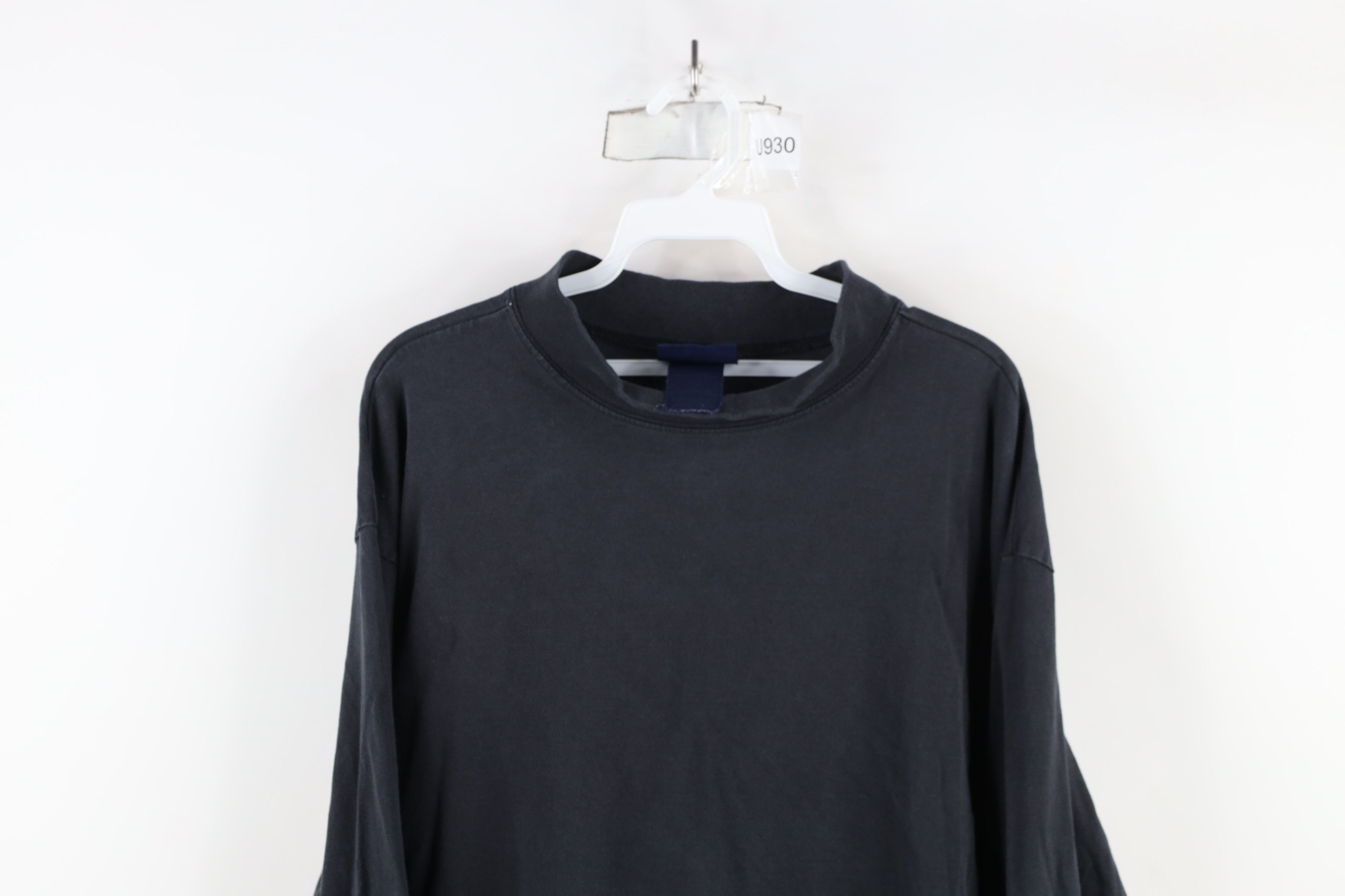 Vintage Vintage 90s Streetwear Cotton Mock Neck Long Sleeve T-Shirt Size US L / EU 52-54 / 3 - 2 Thumbnail