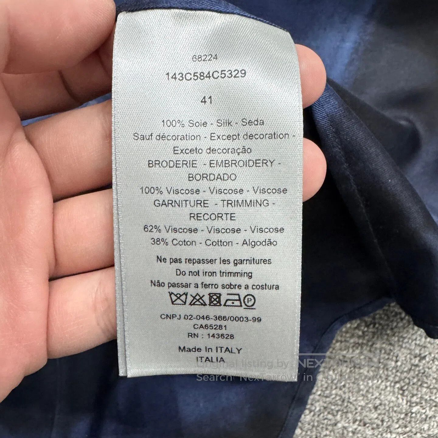 Dior Dior size41 Starlight Silkworm Silk Shirt| Size US XS / EU 42 / 0 - 4 Thumbnail