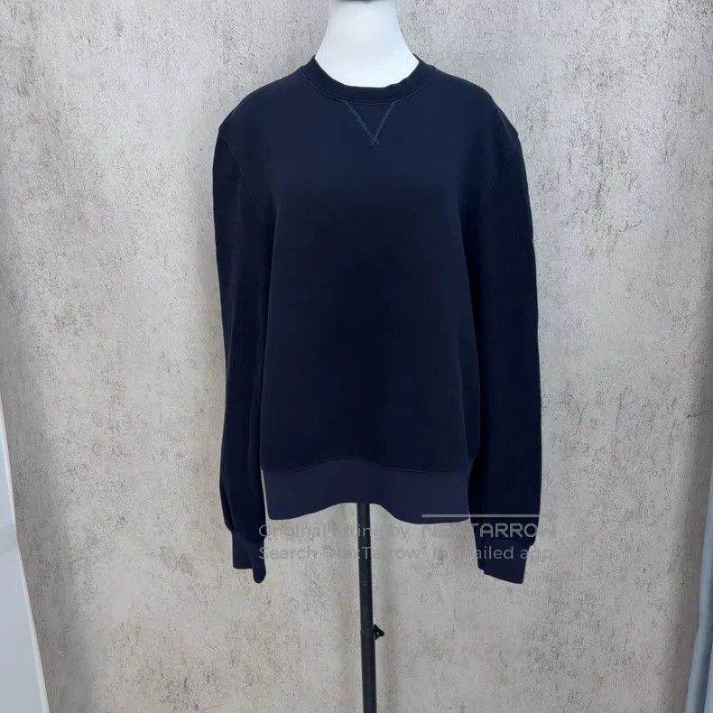 Balenciaga Balenciaga Navy Round Neck Sweatshirt Size US S / EU 44-46 / 1 - 1 Thumbnail