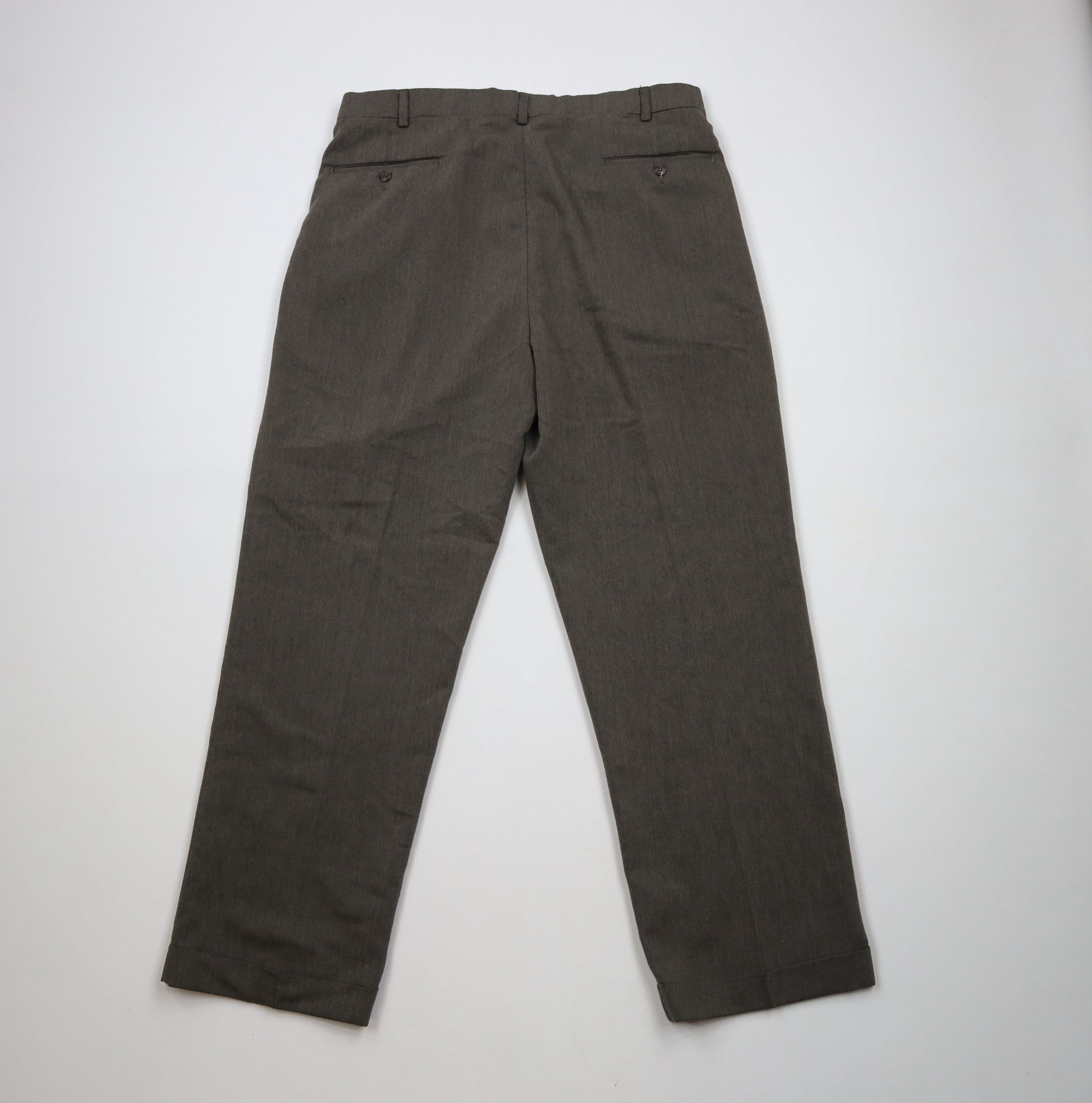 Vintage Vintage 90s Streetwear Pleated Cuffed Wide Leg Chino Pants Size US 36 / EU 52 - 11 Thumbnail