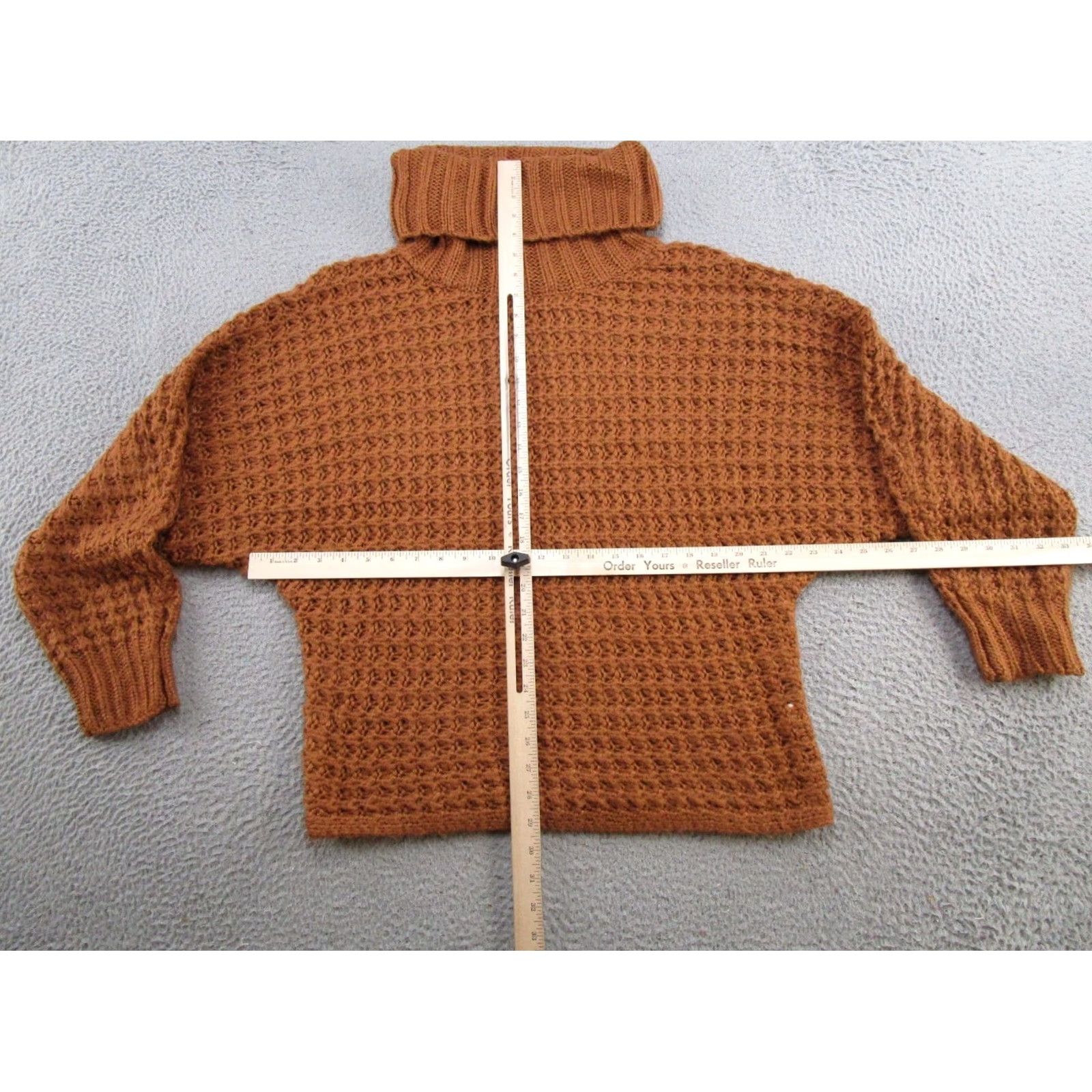 Vintage New In Sweater Pullover Turtleneck Womens Size M Brown Acrylic Knit Long Sleeve Casual Winter, Fall Pullover Womens (Mens) Size M / US 6-8 / IT 42-44 - 4 Thumbnail