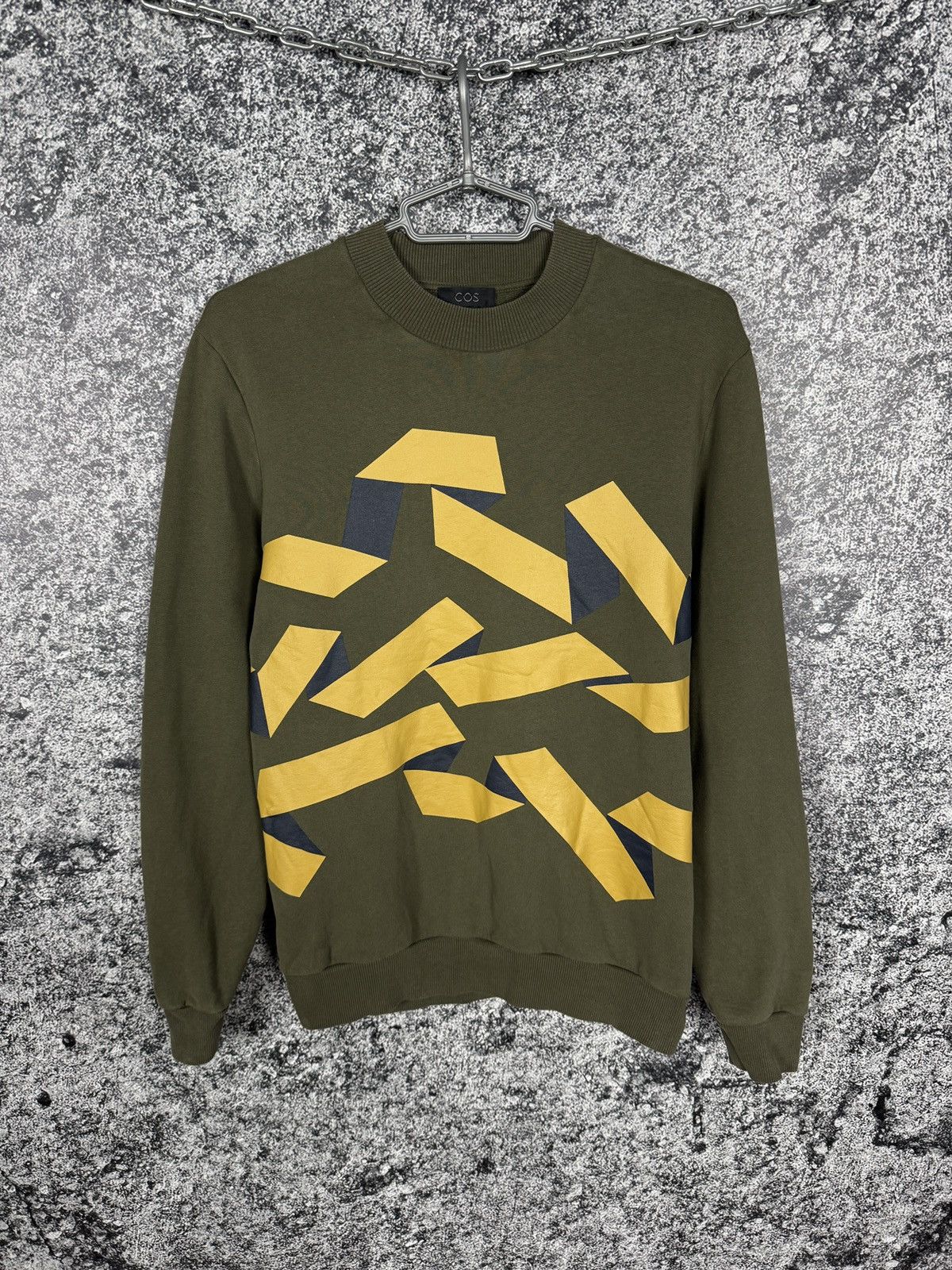 Cos Men’s COS Cotton Crewneck Sweatshirt Luxury Pullover Size M Size US M / EU 48-50 / 2 - 1 Thumbnail