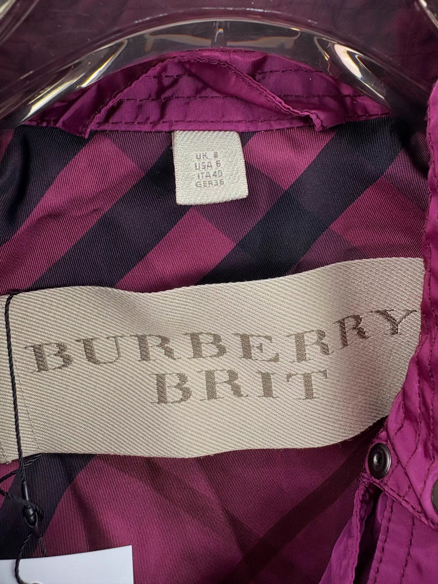 Burberry BURBERRY Magenta Double-Breasted Trench Coat Size S / US 4 / IT 40 - 4 Thumbnail
