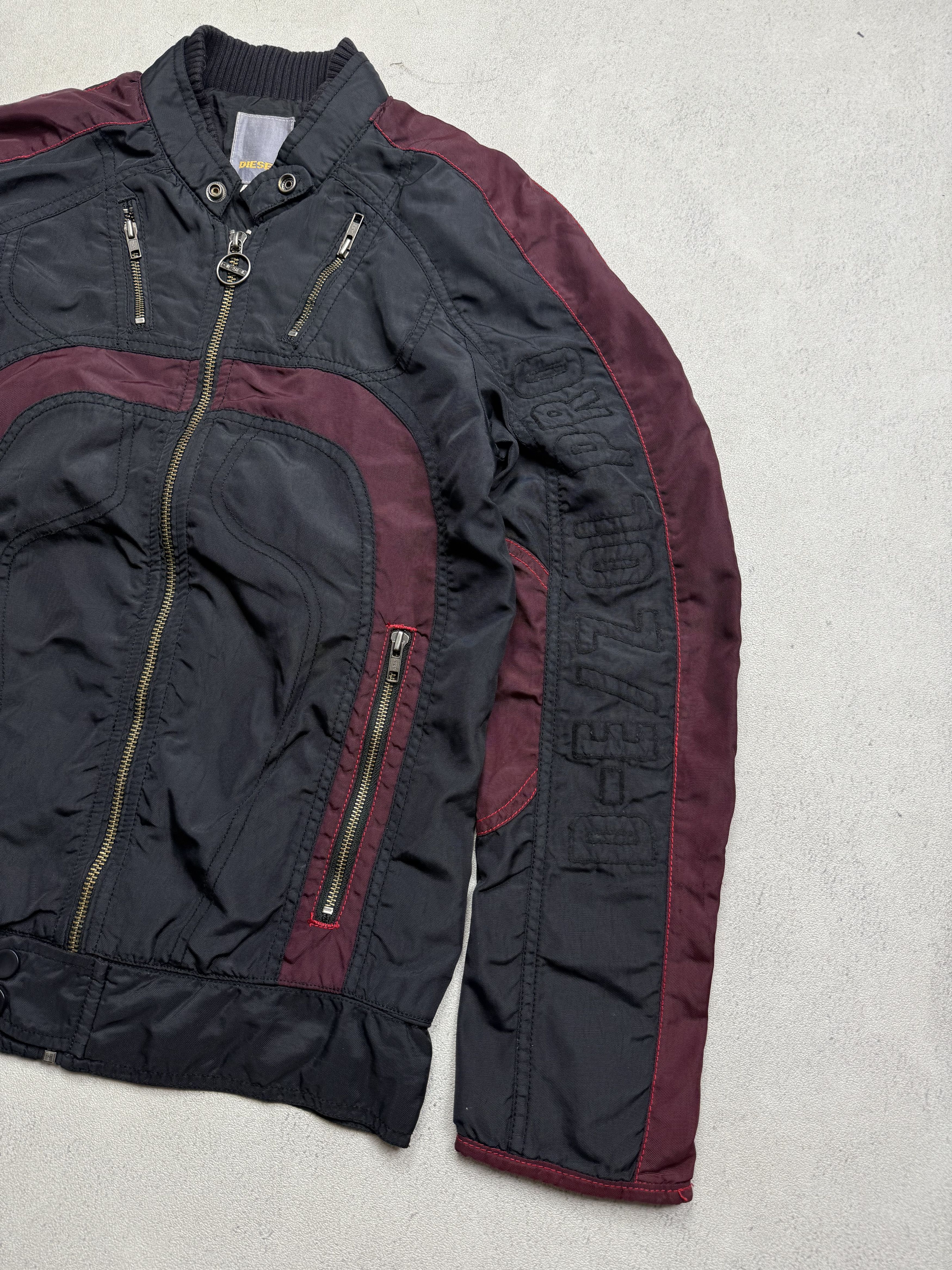 Diesel Rare Vintage Diesel Nylon Moto Biker Jacket Y2K Racing Size US S / EU 44-46 / 1 - 5 Thumbnail