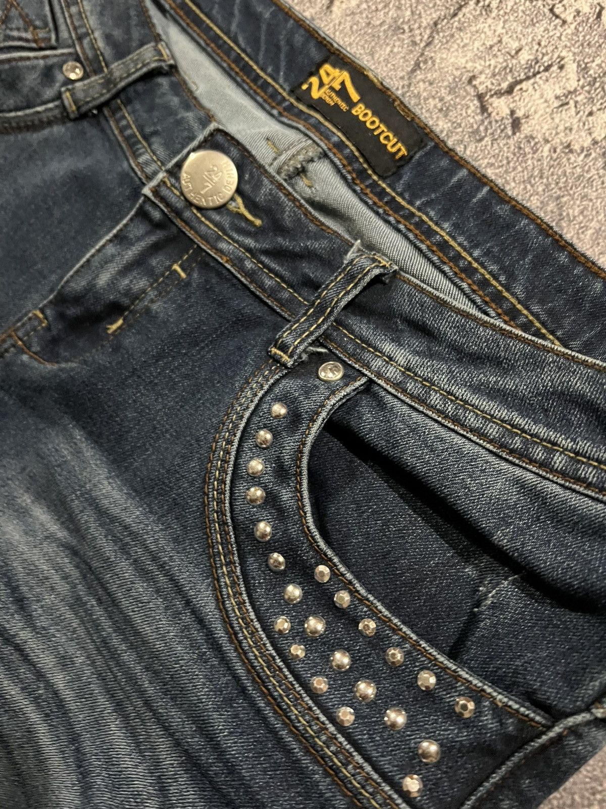 Japanese Brand RARE Number Nine Style / Glamour Flared Y2K With Glitter Size US 32 / EU 48 - 9 Thumbnail