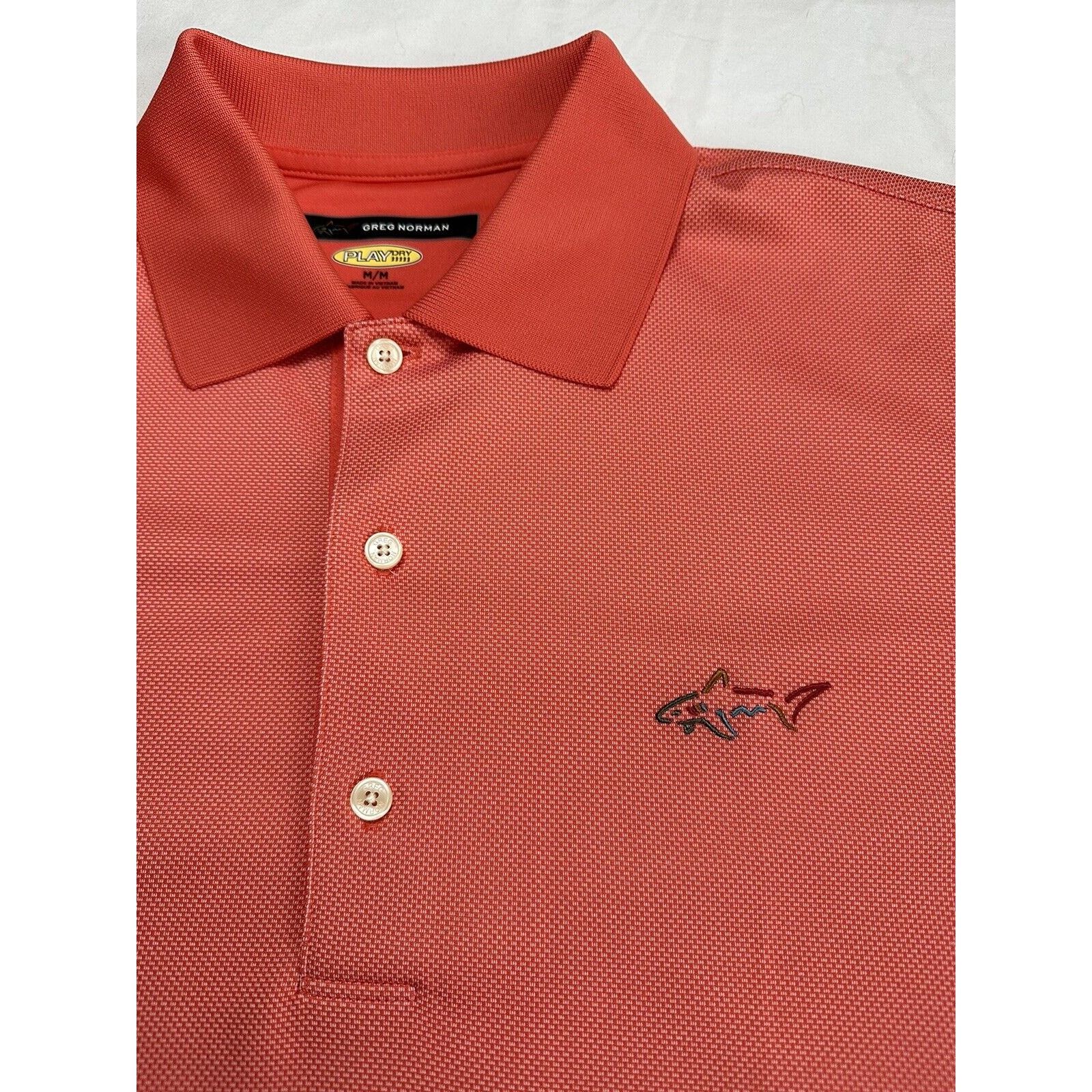 Greg Norman Greg Norman Golf Polo Play Dry Orange Medium CollardGorpcore Size US M / EU 48-50 / 2 - 4 Thumbnail