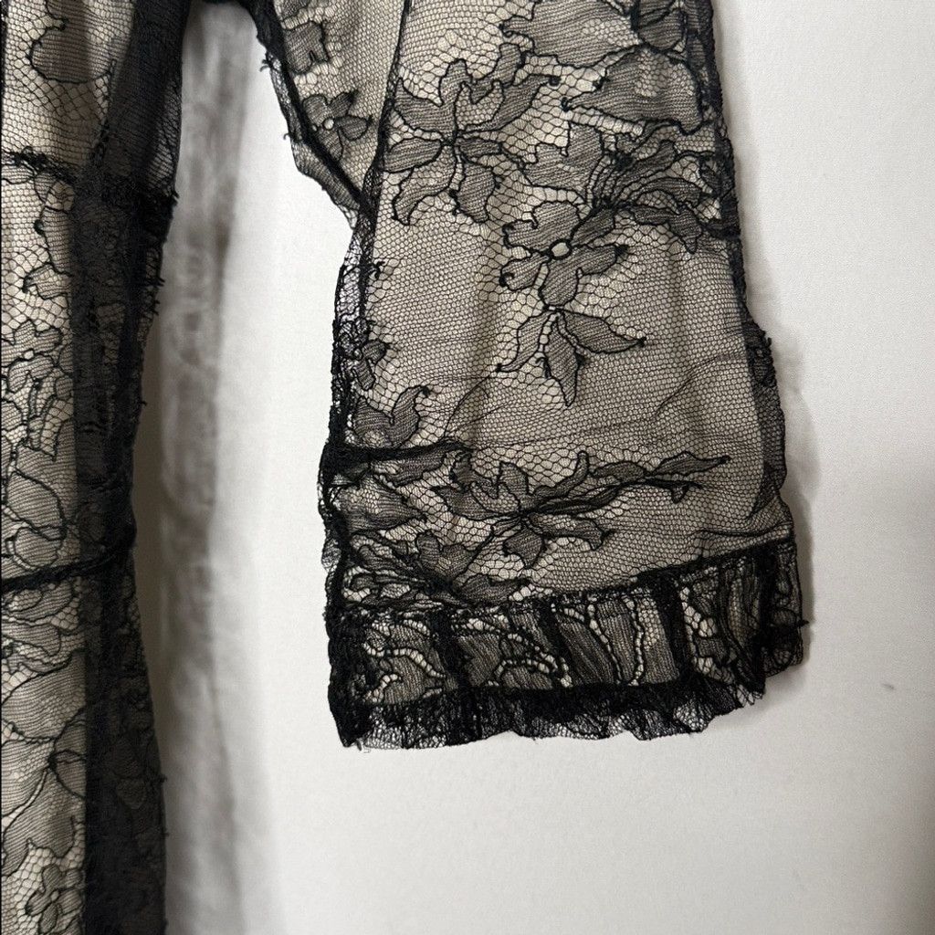 Marc Jacobs Marc Jacobs black floral lace overlay fitted midi dress sz 2 Size XS / US 0-2 / IT 36-38 - 5 Thumbnail
