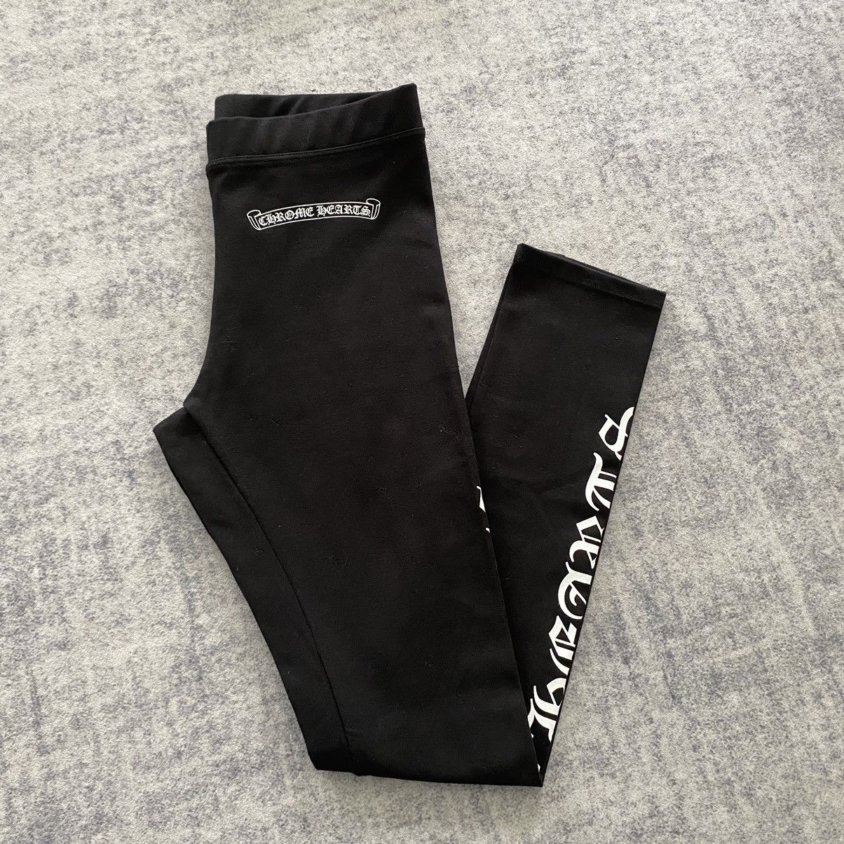 Chrome Hearts Chrome Hearts Scroll white print leggings black Size 25" / US 0 / IT 36 - 2 Thumbnail