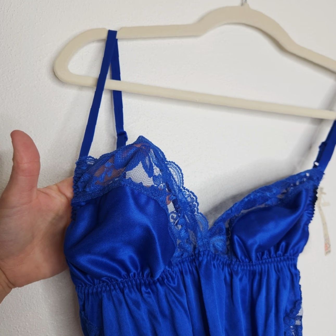 Vintage VINTAGE Poirette NWT Blue Lace Teddy Bodysuit Cami Union Label Dolores Poirette One Piece Women 36 Blue Teddy NWT Vintage Size XS / US 0-2 / IT 36-38 - 3 Thumbnail