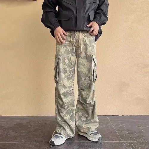 VIBE Camouflage Baggy Cargo Jeans Size US 34 / EU 50 - 5 Thumbnail