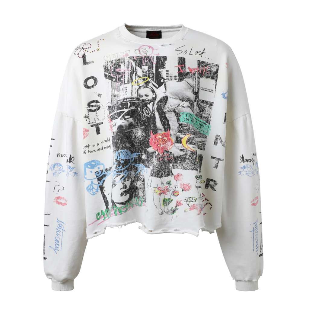 LOST INTRICACY Lost Intricacy 'Noah's Ark' White LS Crewneck Size US XS / EU 42 / 0 - 1 Preview