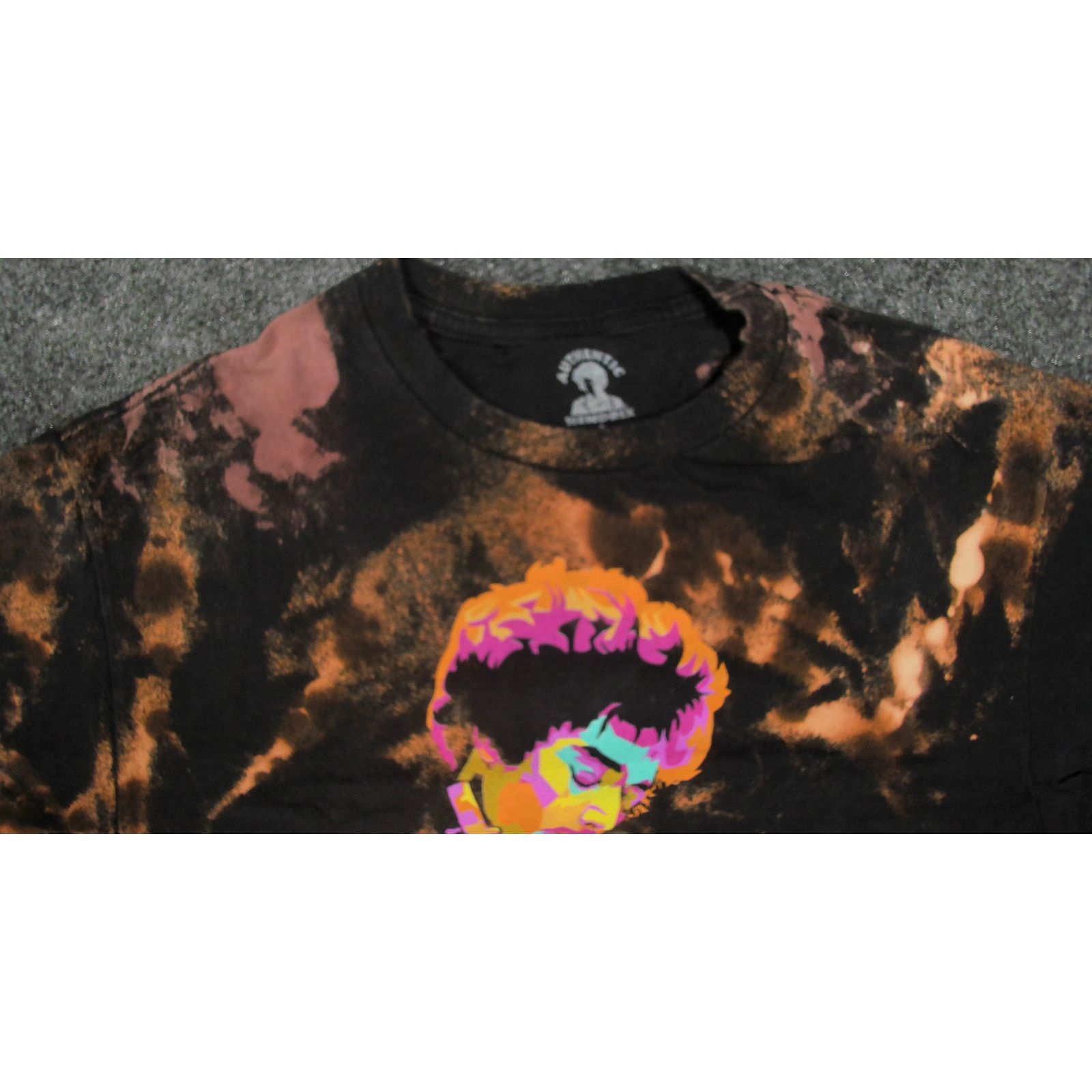 Jimi Hendrix Authentic Hendrix Custom Bleach Tie-Dye Band Tee Size US M / EU 48-50 / 2 - 6 Thumbnail