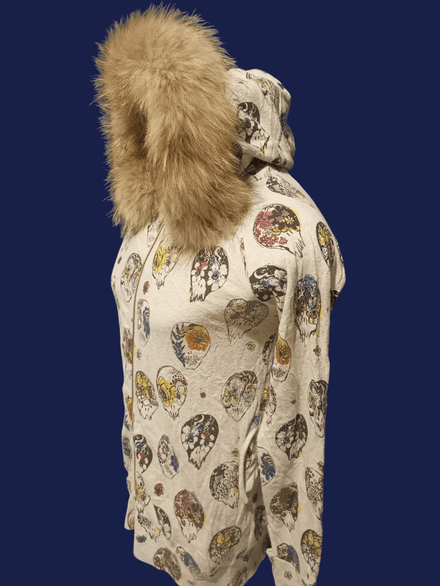 If Six Was Nine × Japanese Brand × Le Grande Bleu (L.G.B.) SCOLAR Skulls Fur Hoodie Size US M / EU 48-50 / 2 - 15 Thumbnail