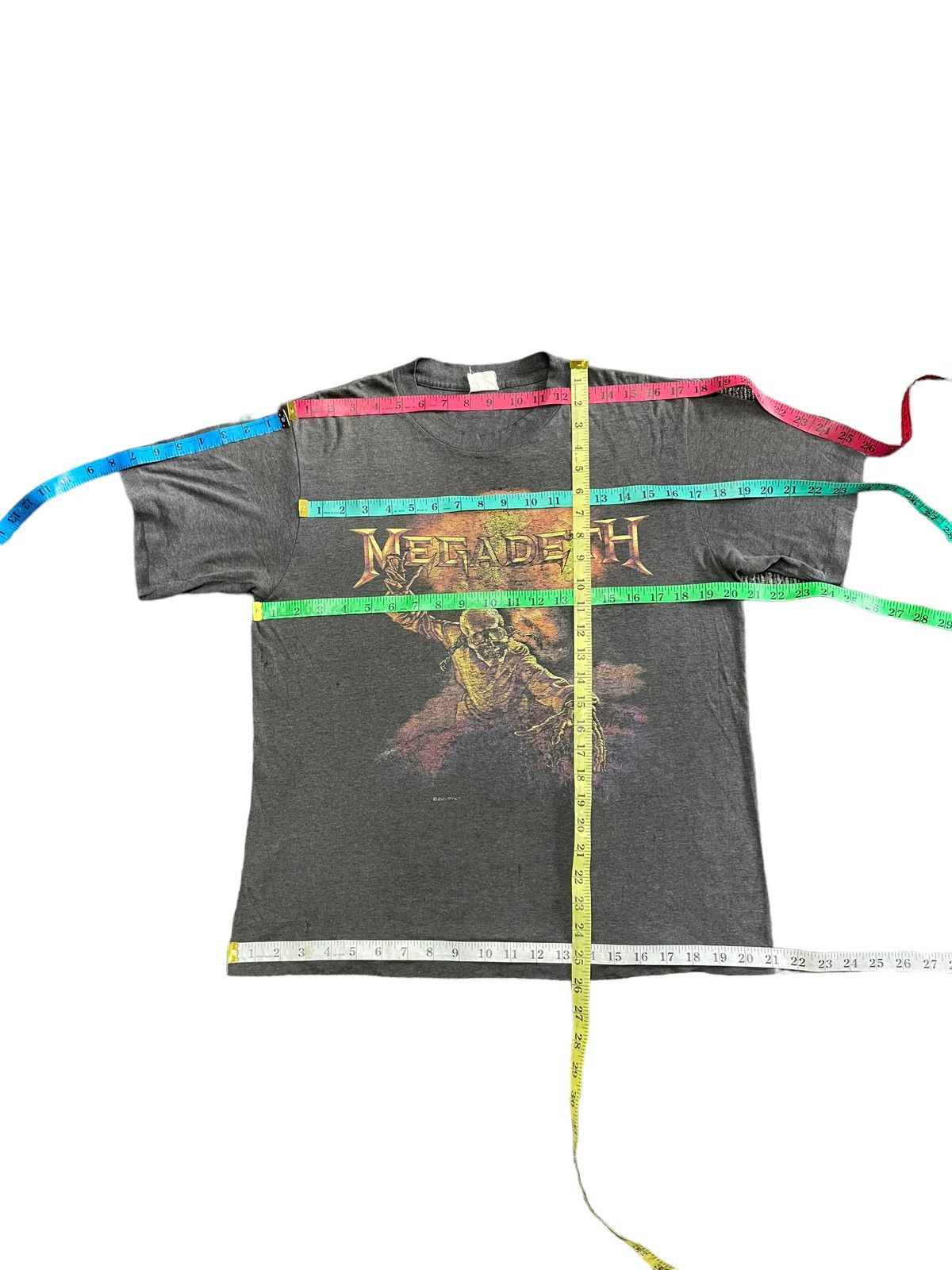 Megadeth Vintage 87 Faded Distresed Megadeth Nuclear Concert Size US M / EU 48-50 / 2 - 14 Thumbnail
